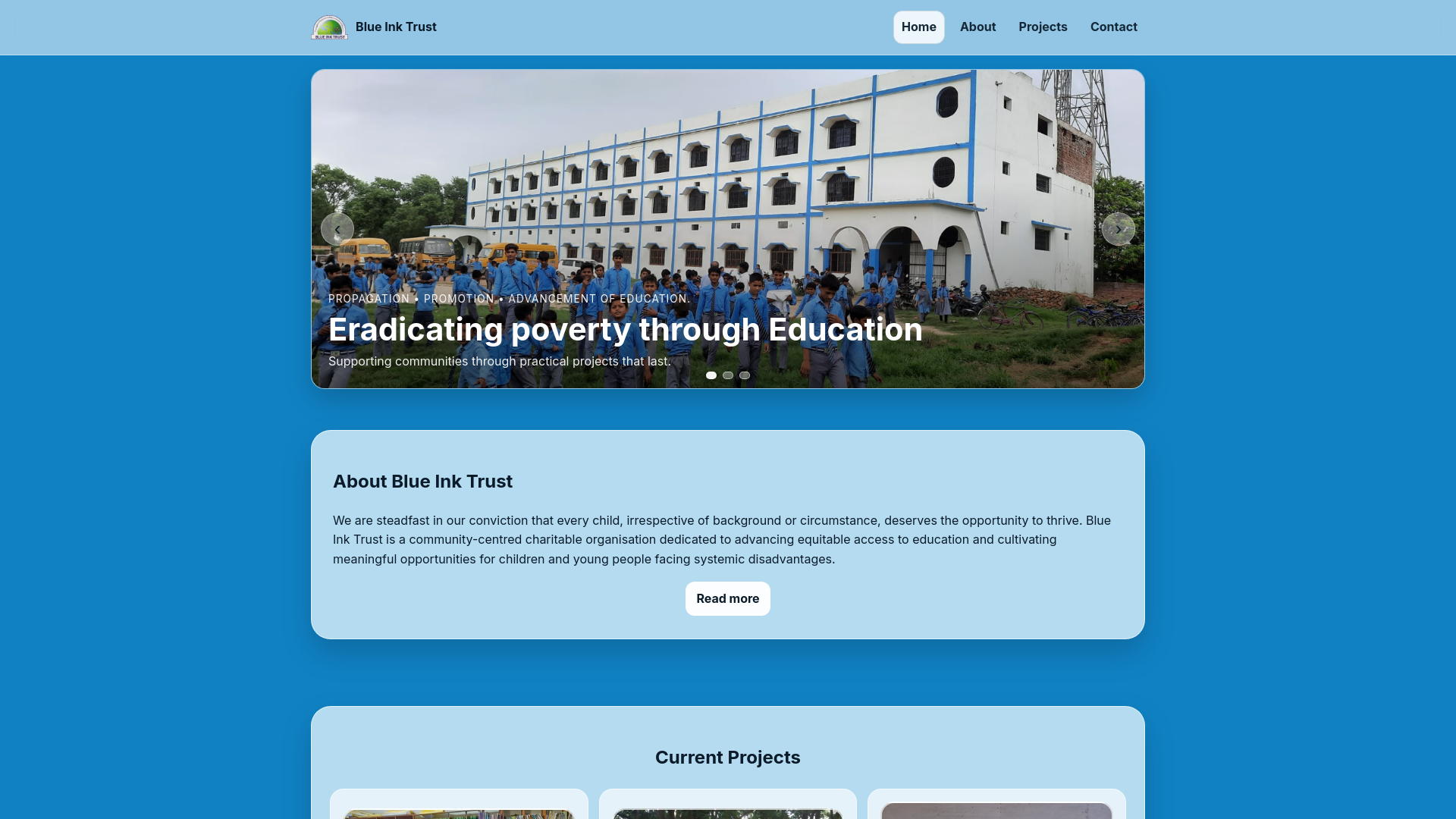 Website screenshot