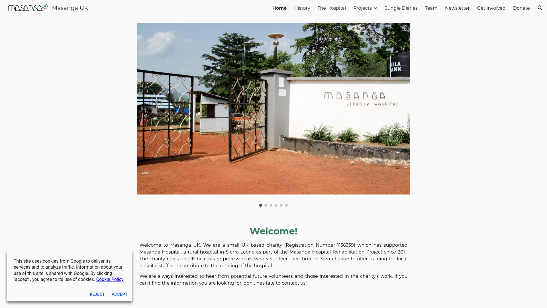 Website screenshot