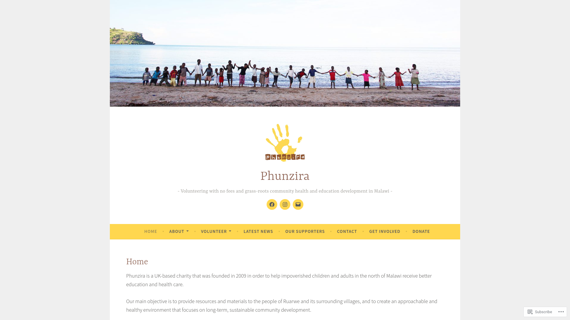Website screenshot