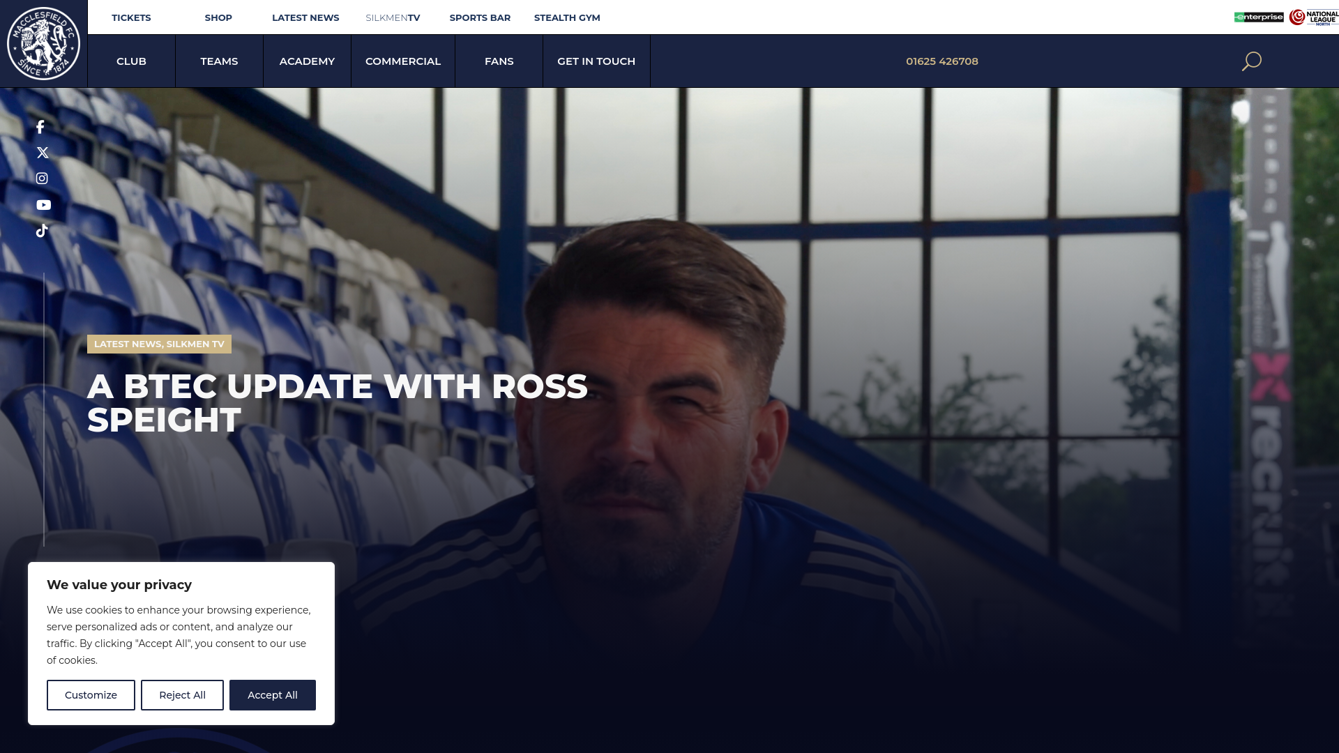 Website screenshot