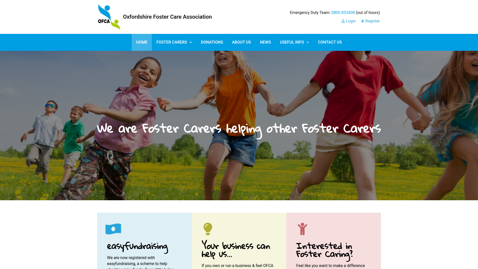 Website screenshot