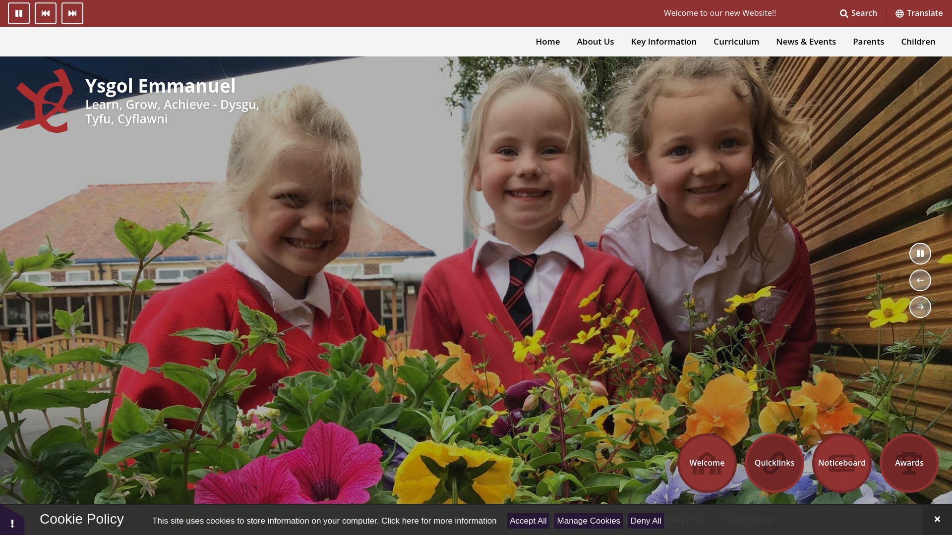 Website screenshot