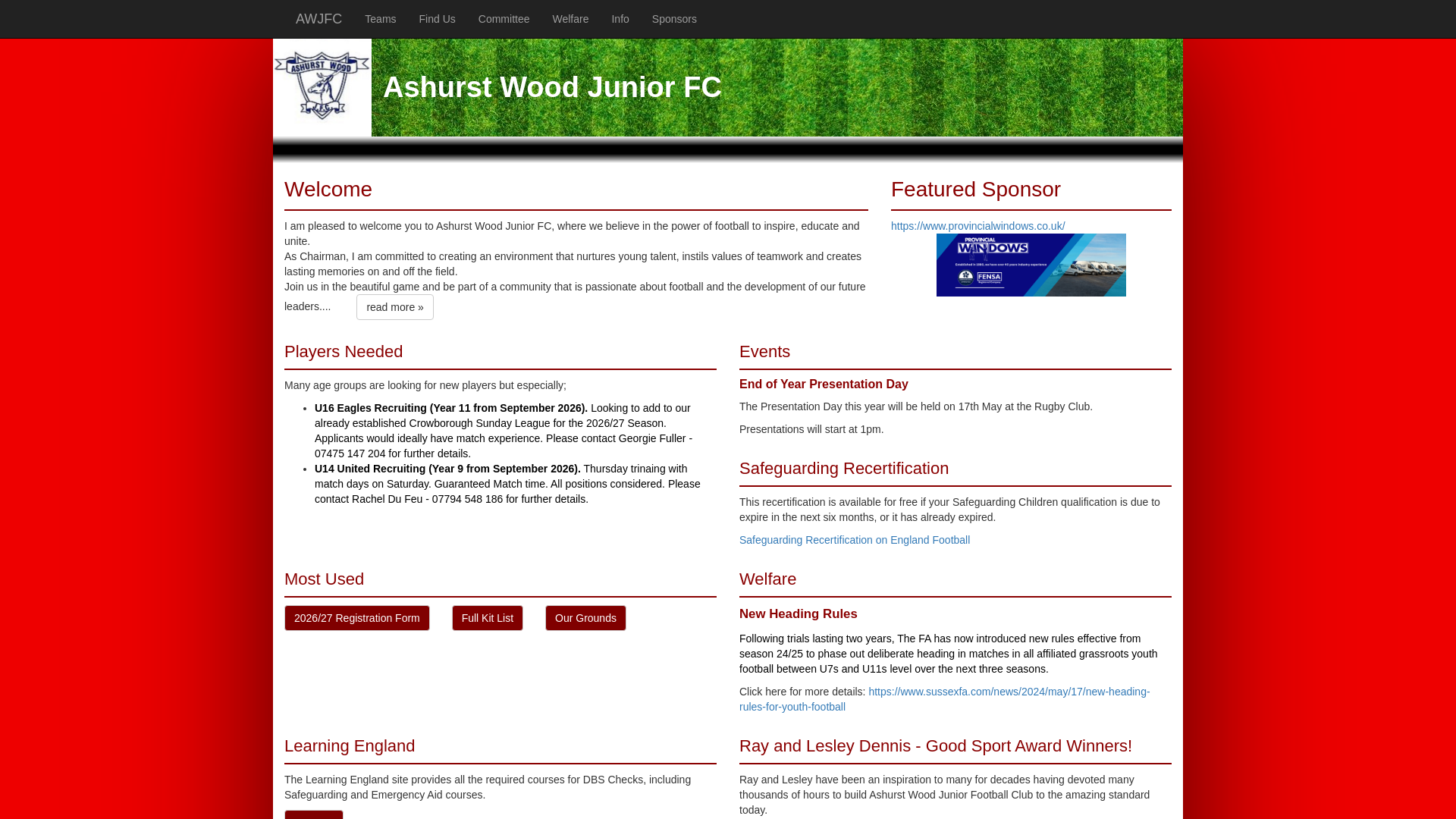 Website screenshot