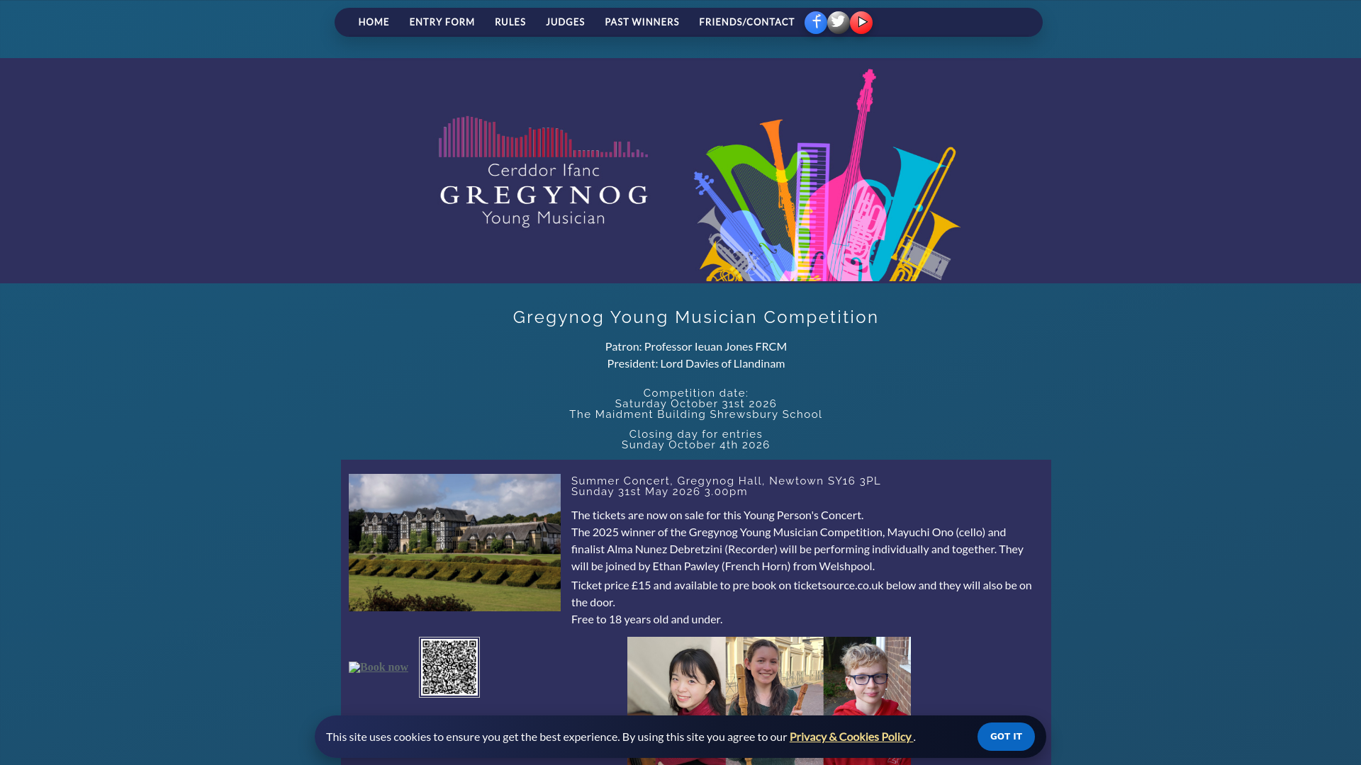 Website screenshot