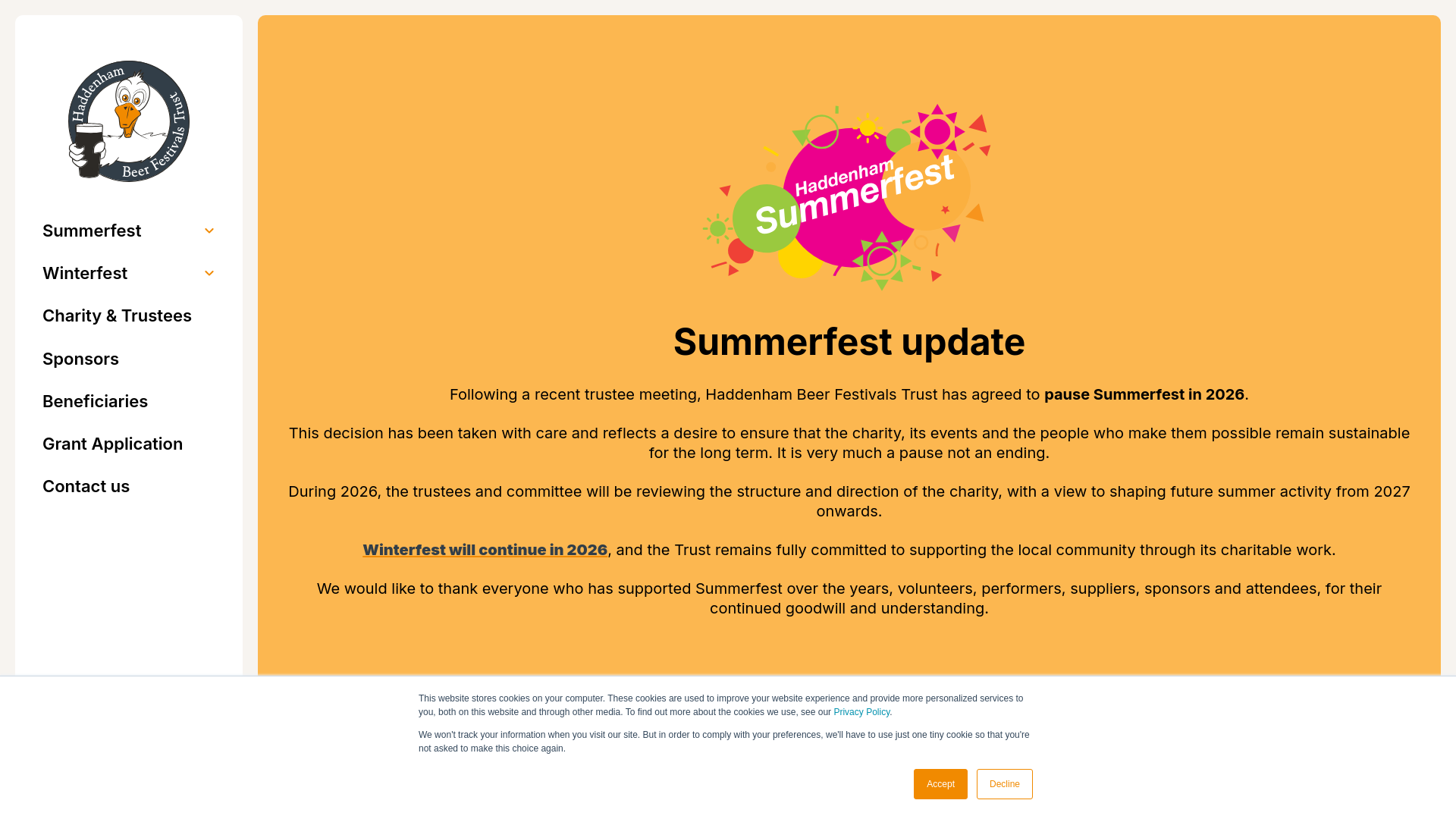Website screenshot