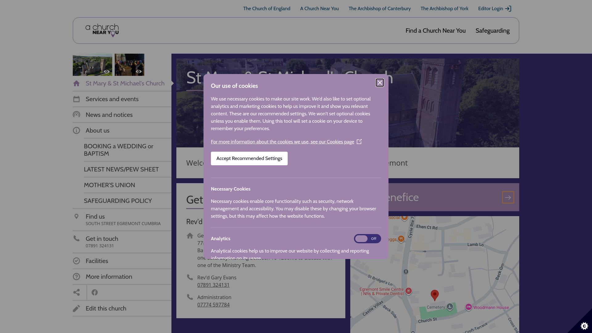Website screenshot