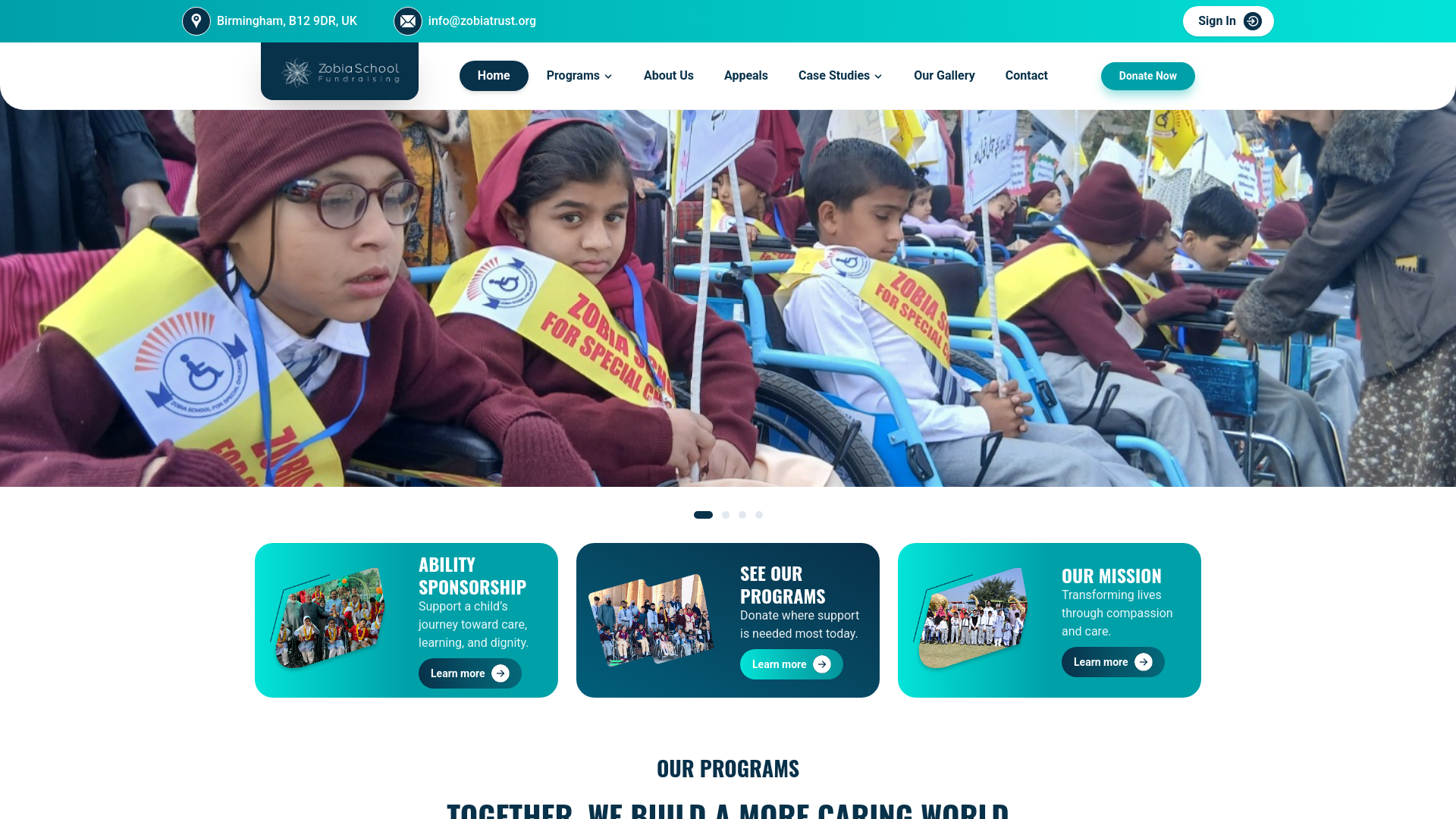 Website screenshot