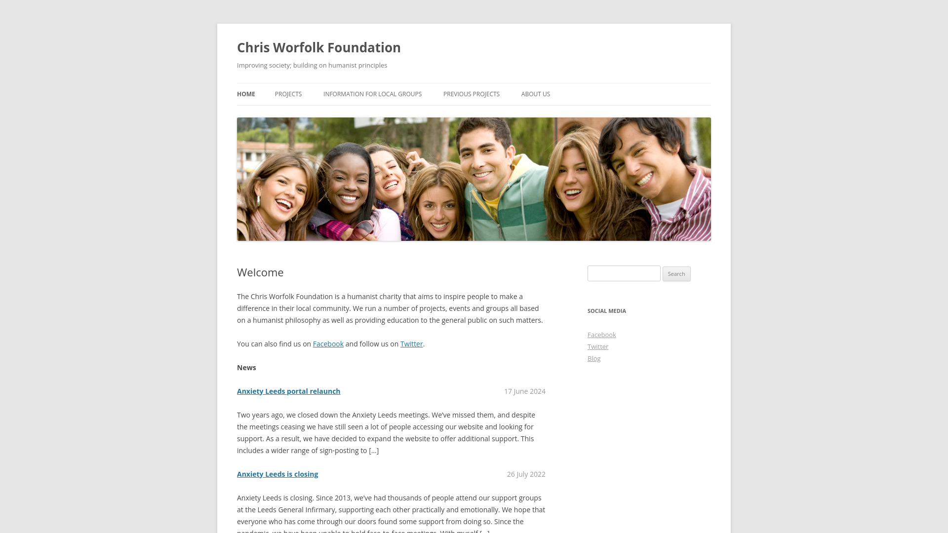Website screenshot