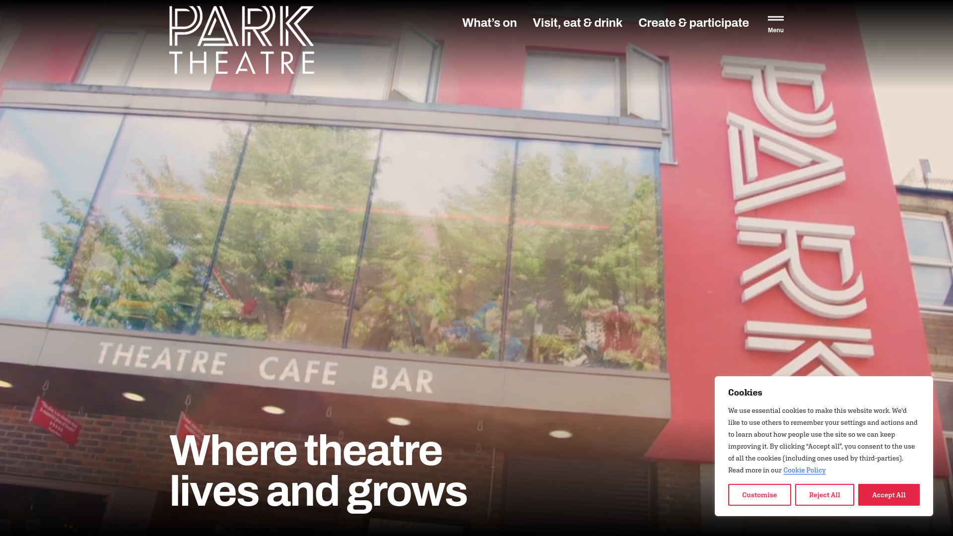 Website screenshot