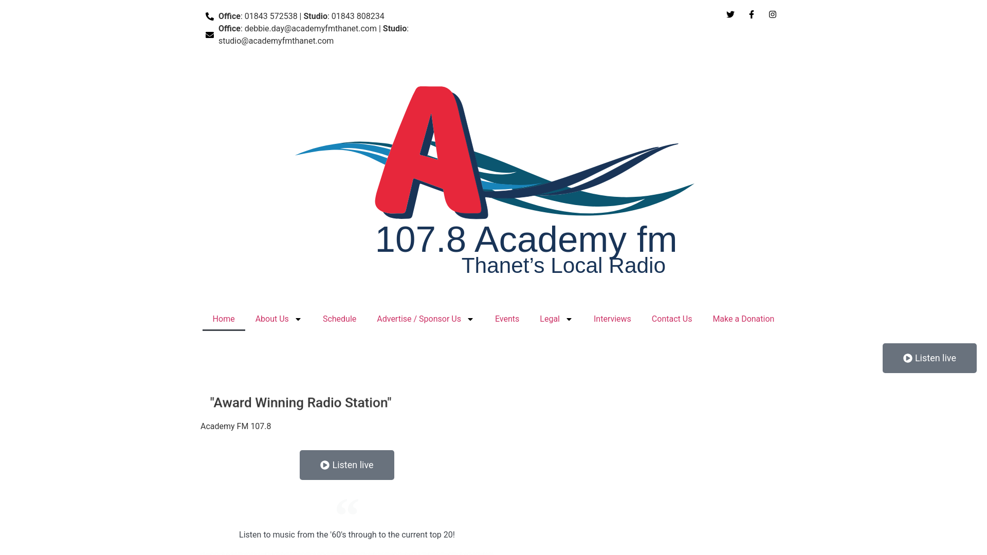 Website screenshot