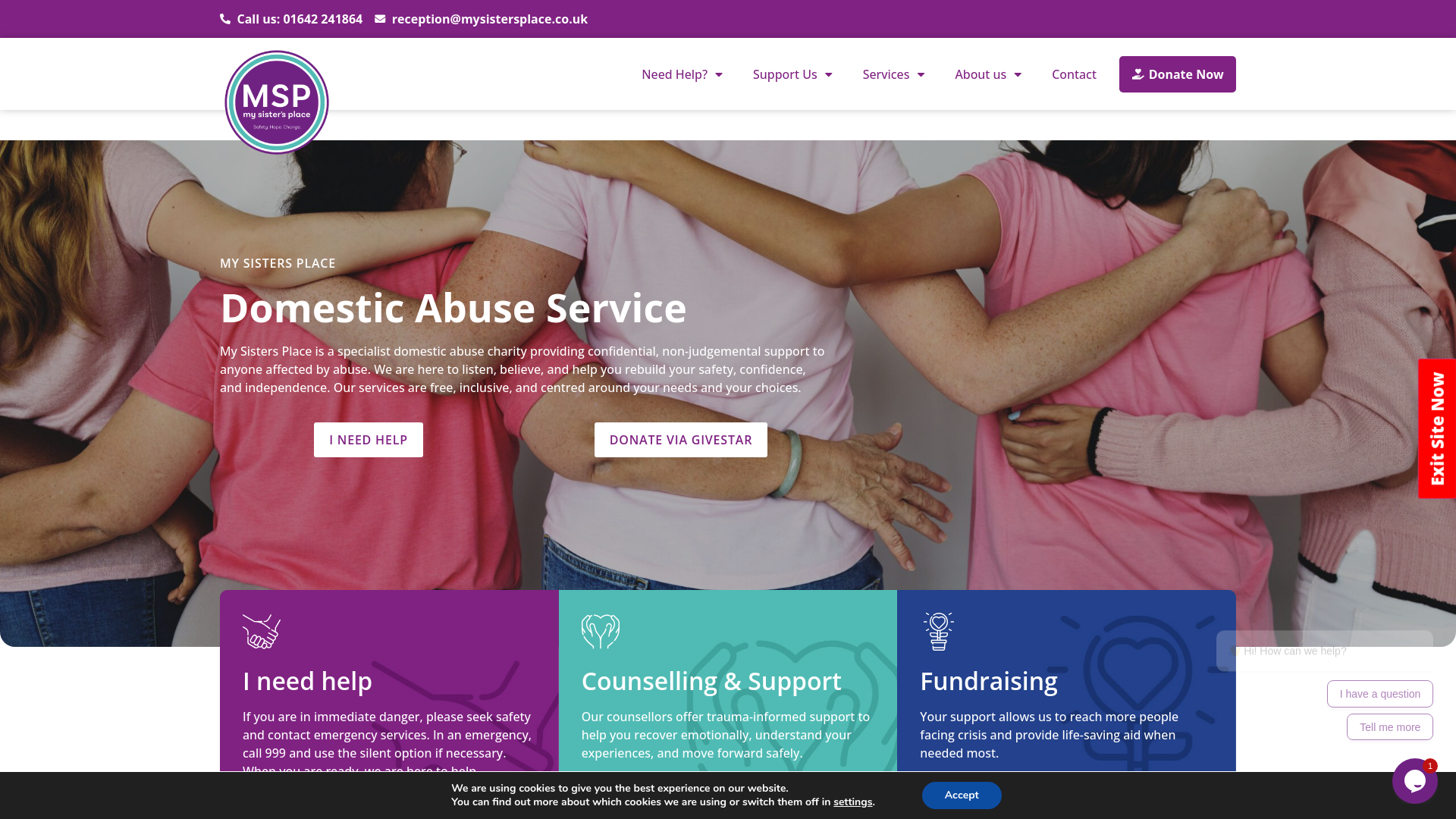 Website screenshot