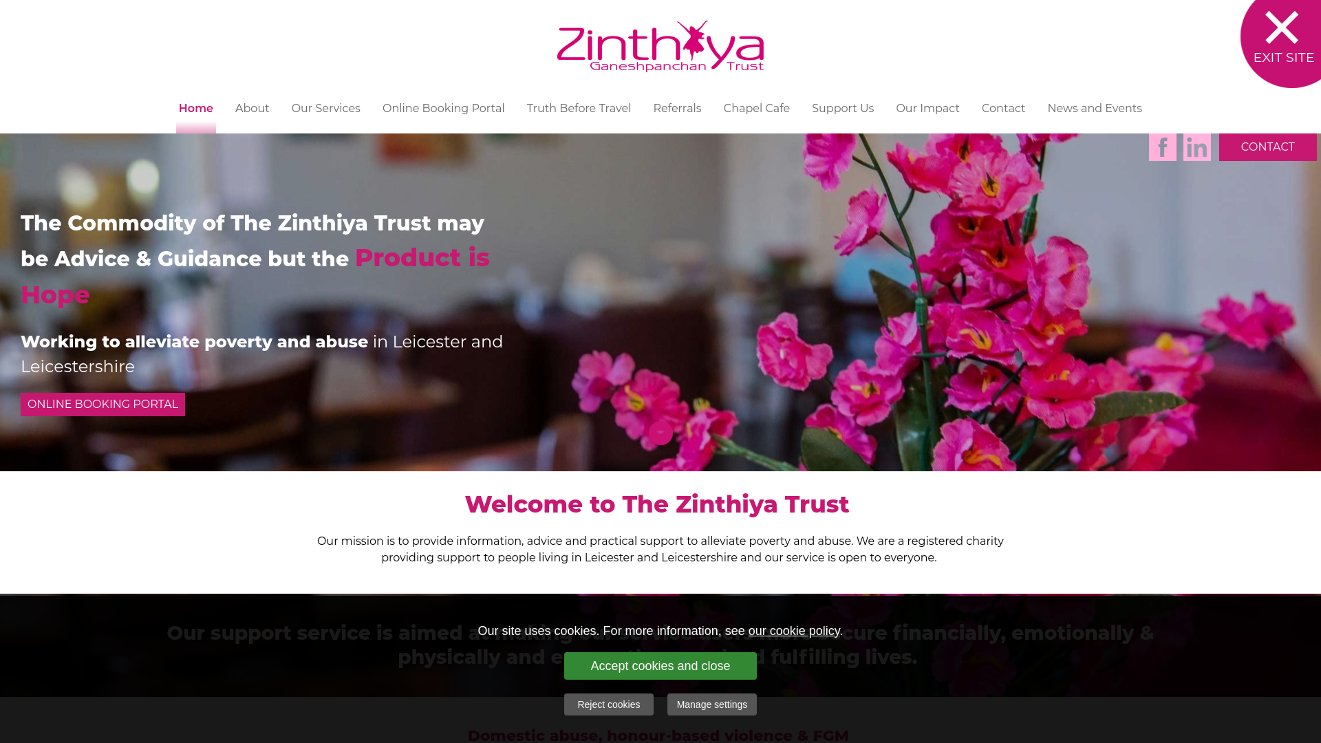 Website screenshot