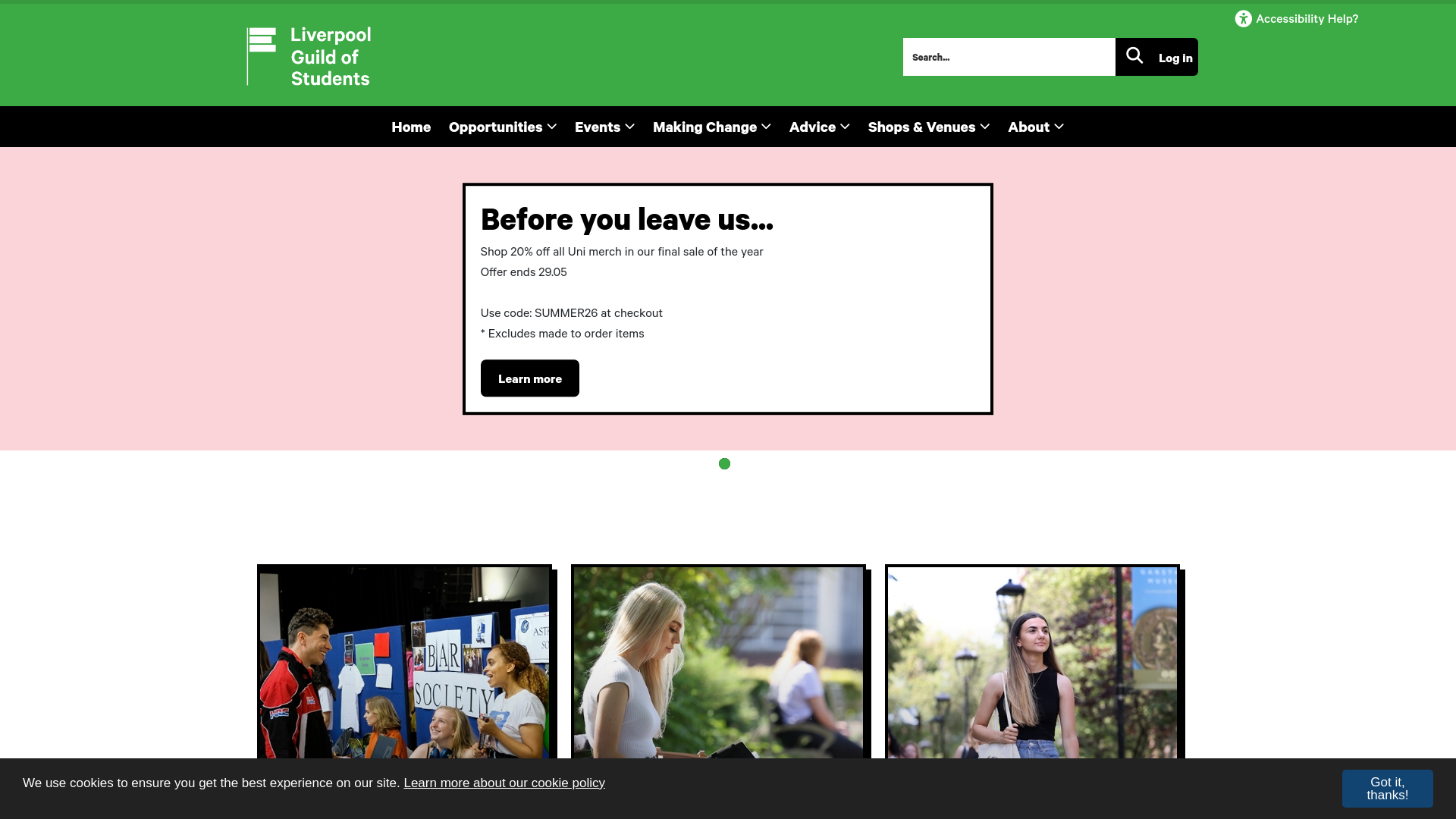 Website screenshot