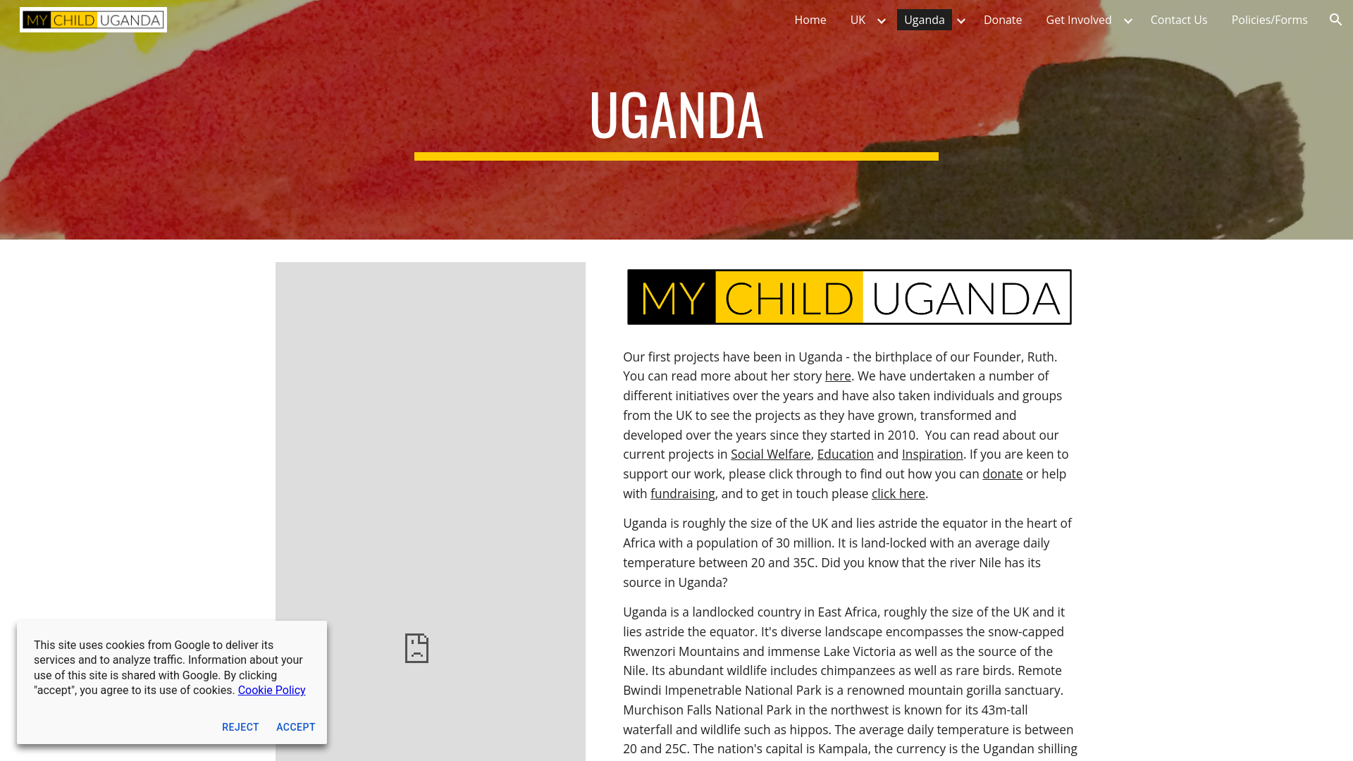 Website screenshot