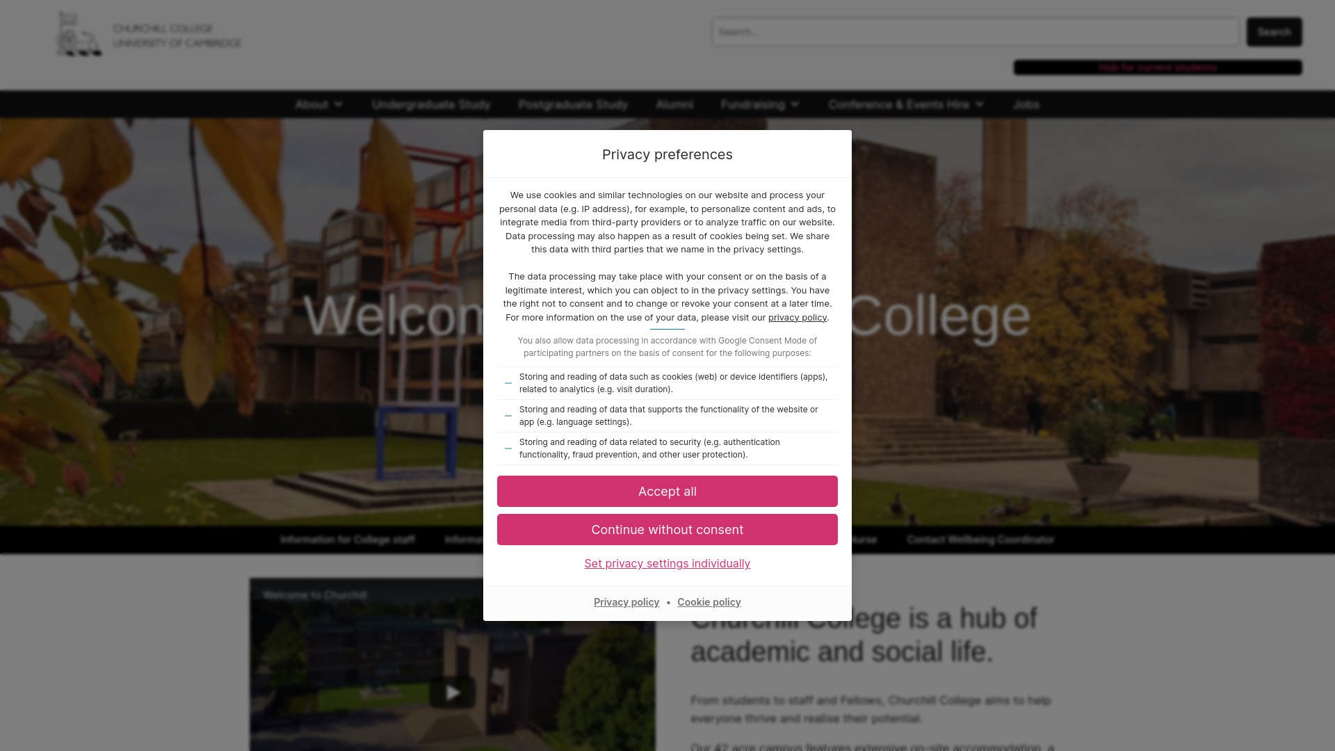 Website screenshot