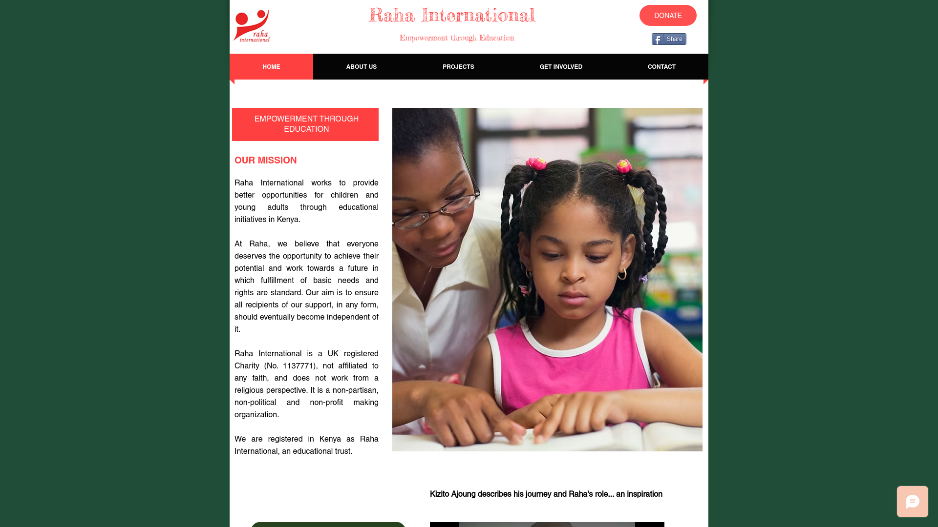 Website screenshot