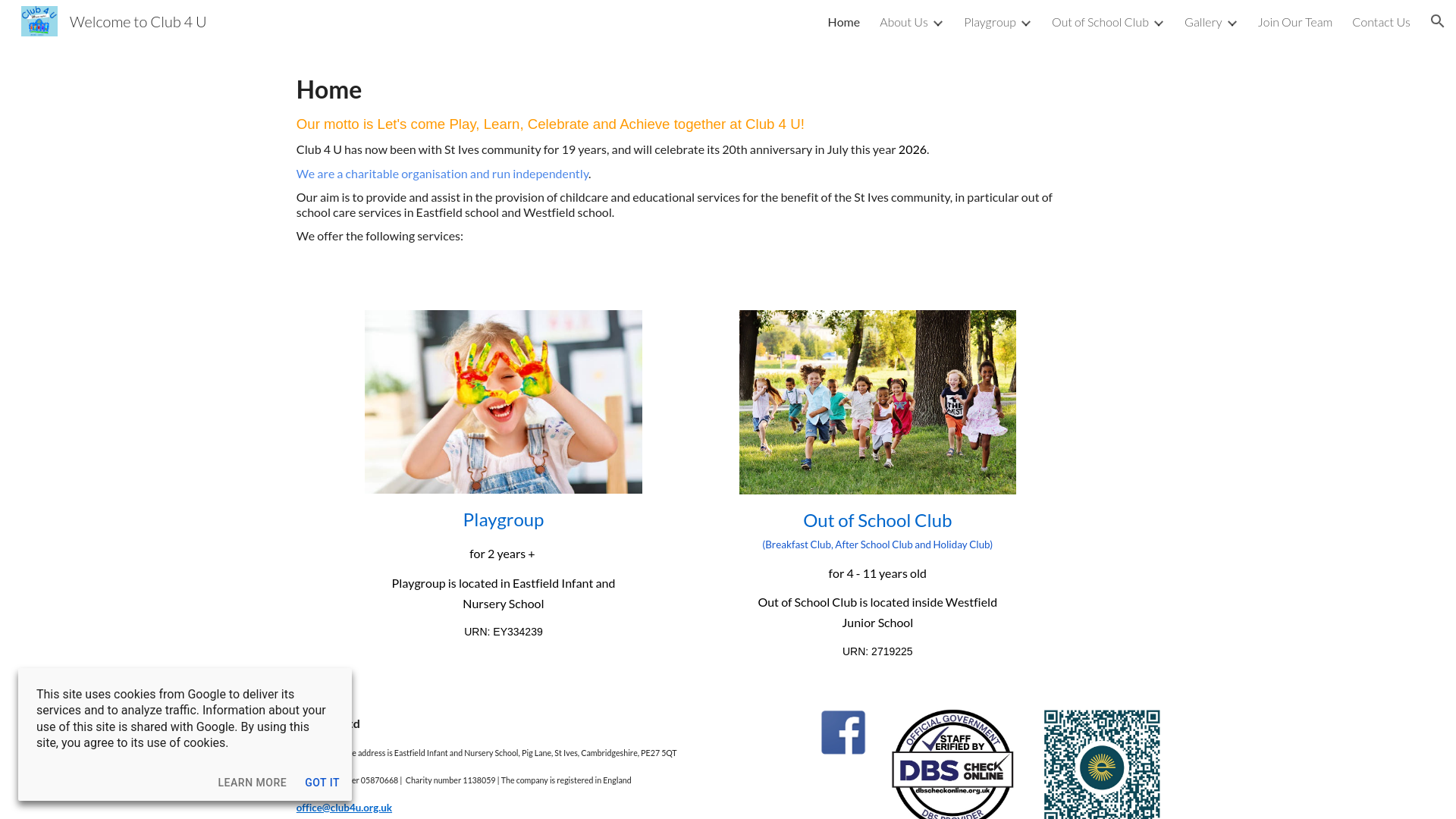 Website screenshot
