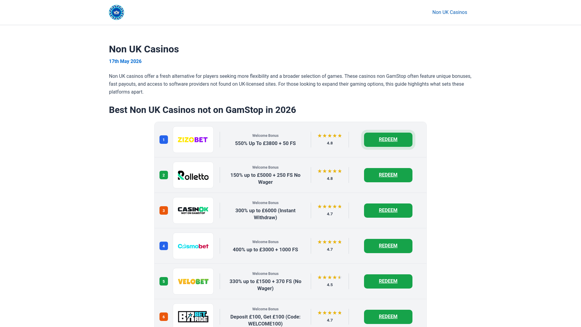 Website screenshot