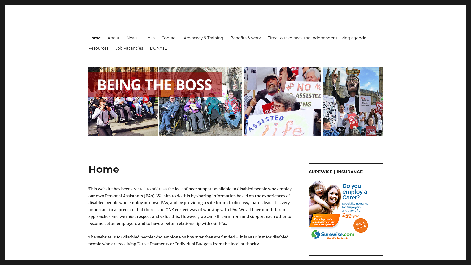 Website screenshot