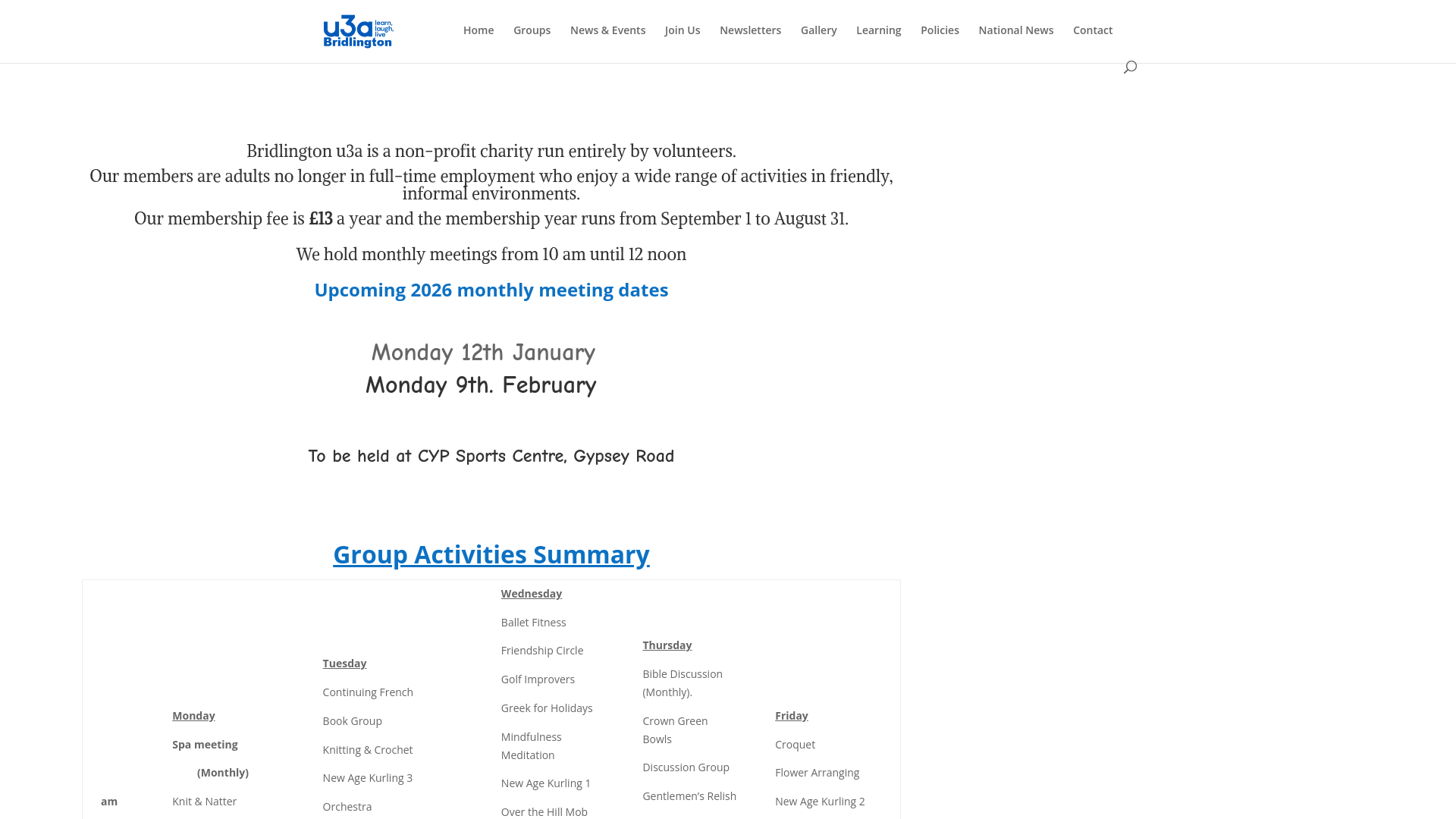 Website screenshot