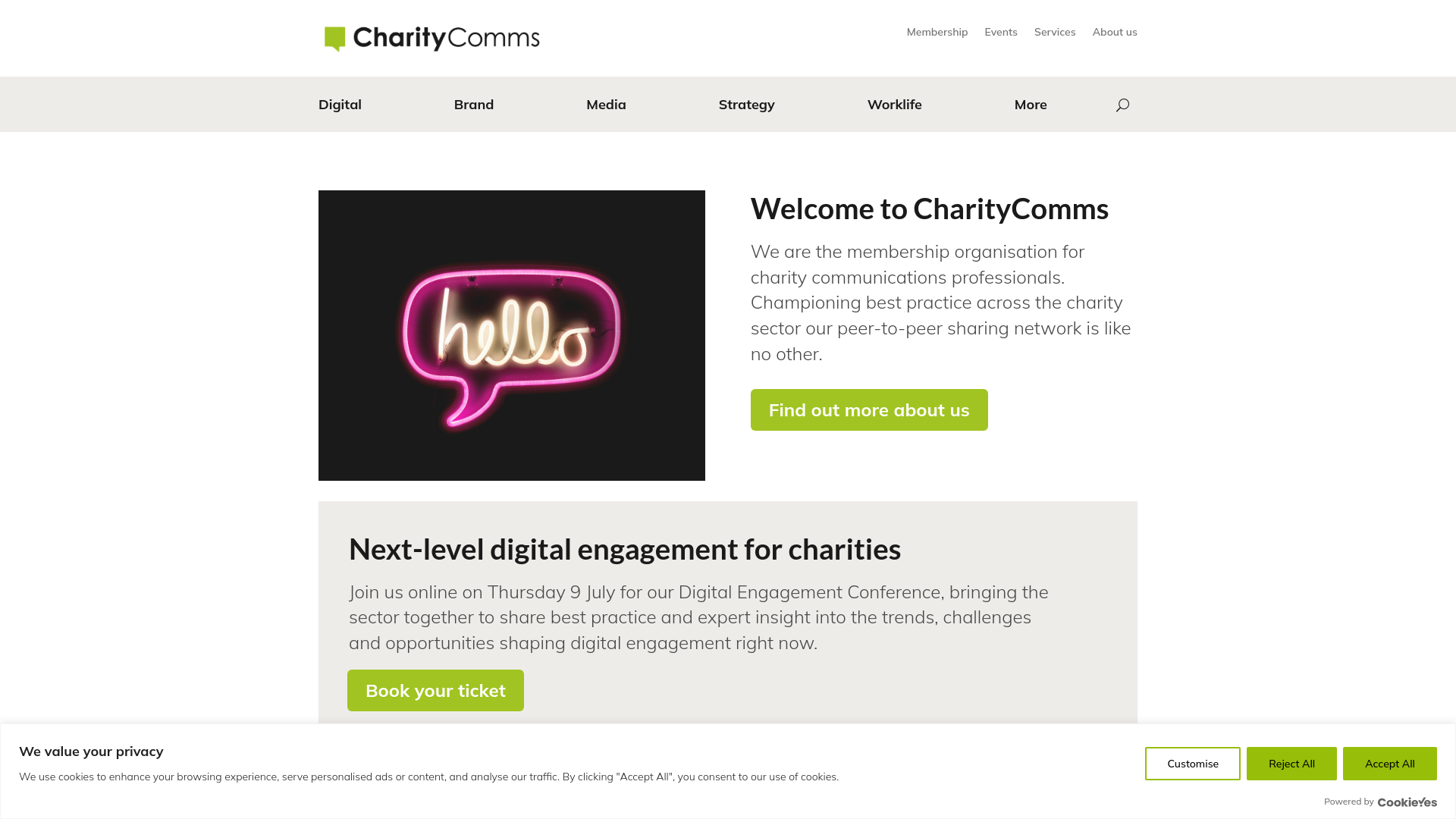Website screenshot