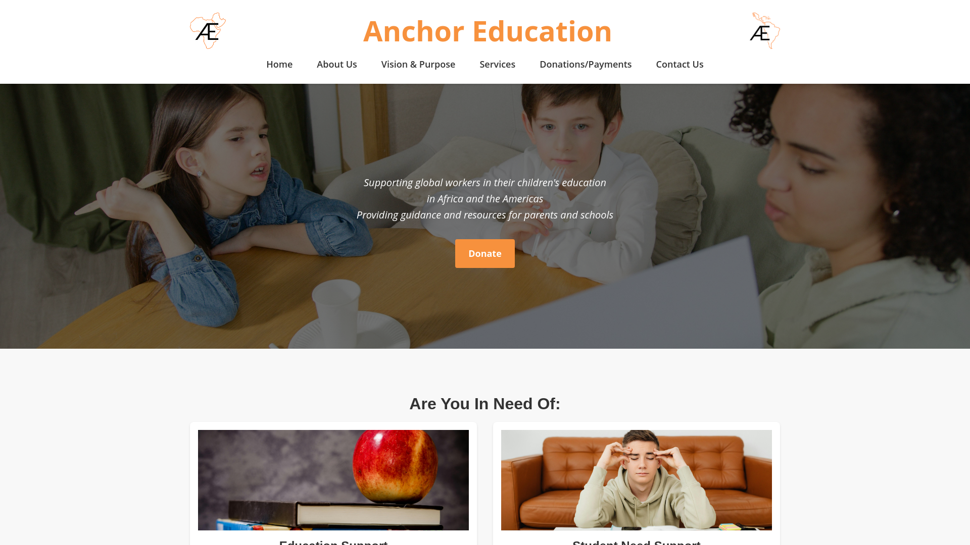 Website screenshot