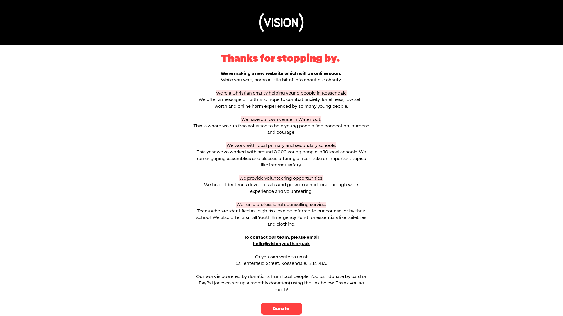 Website screenshot