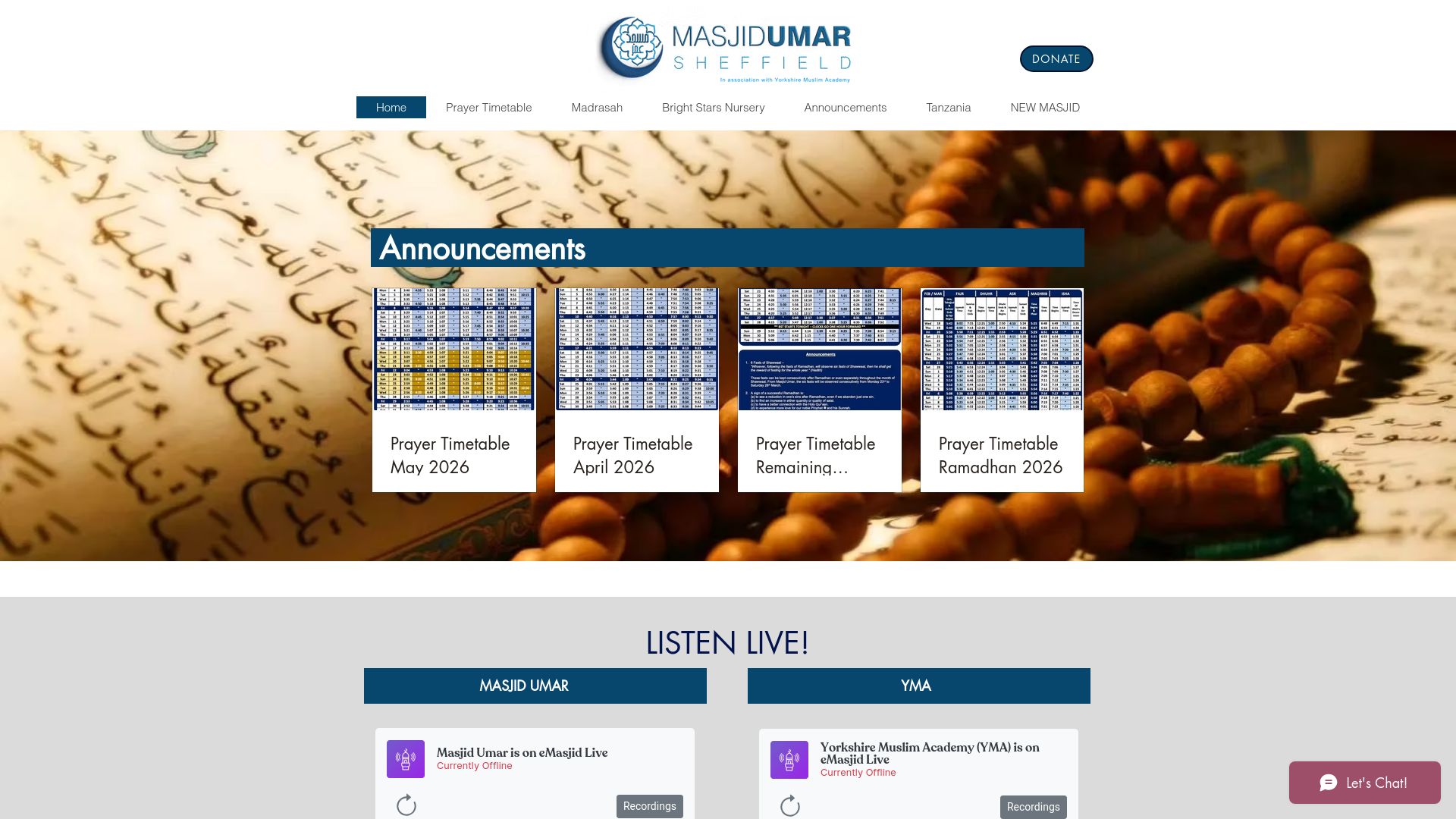Website screenshot