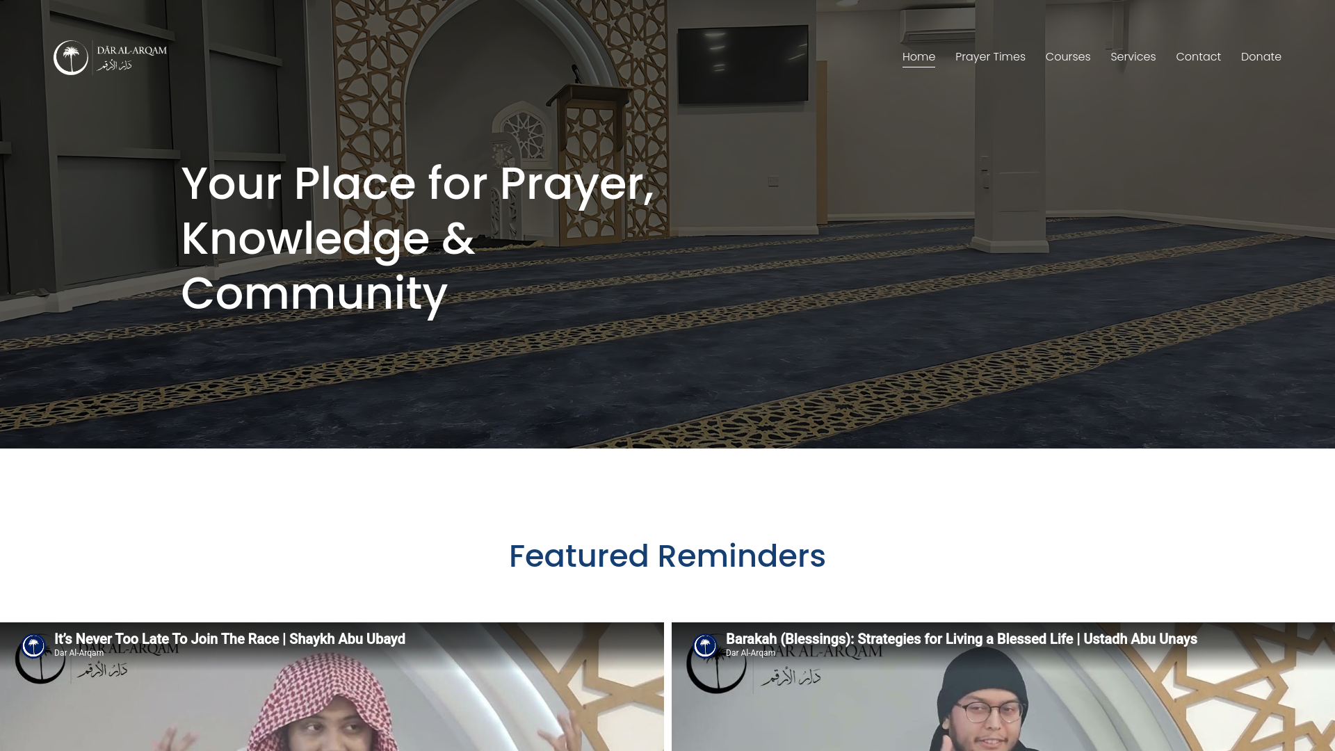 Website screenshot