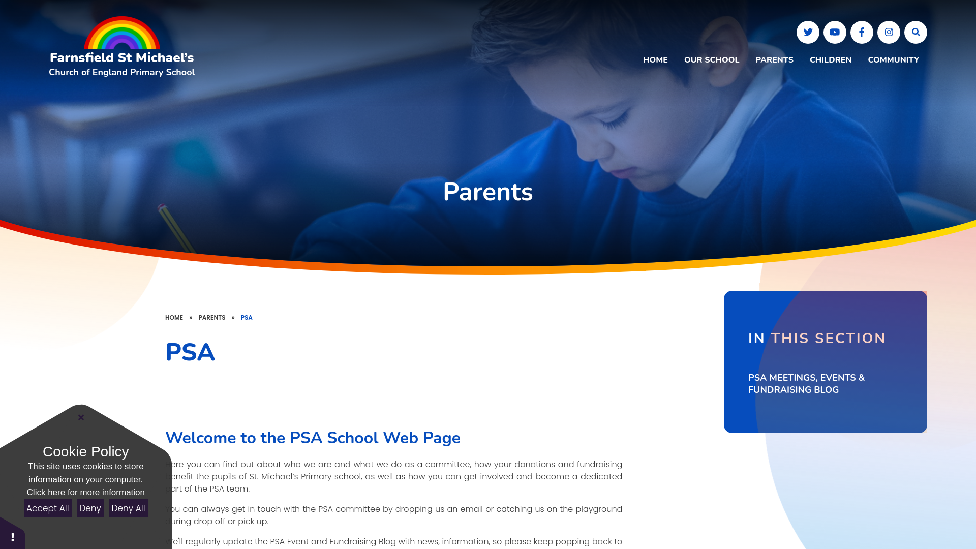 Website screenshot