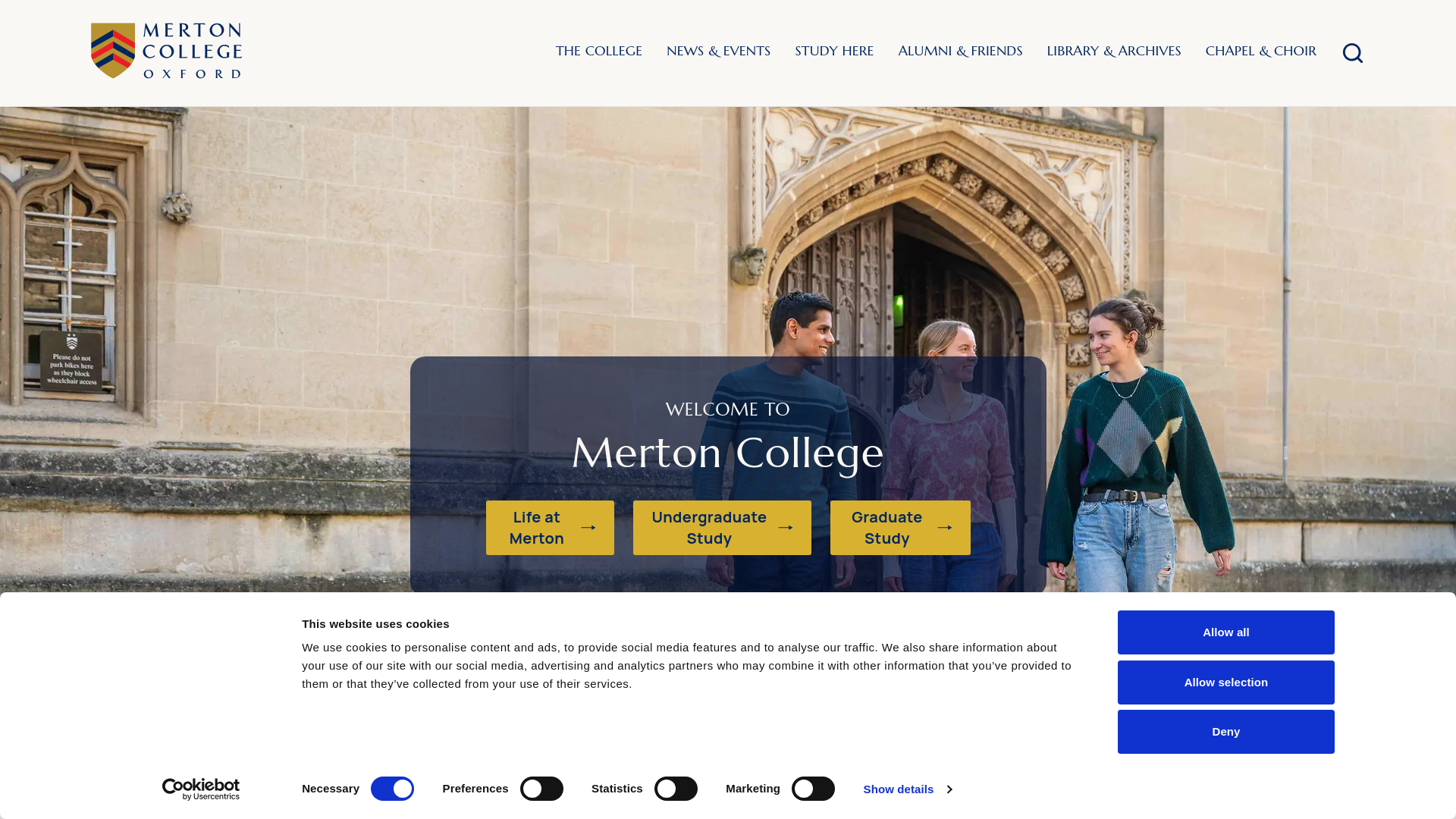 Website screenshot