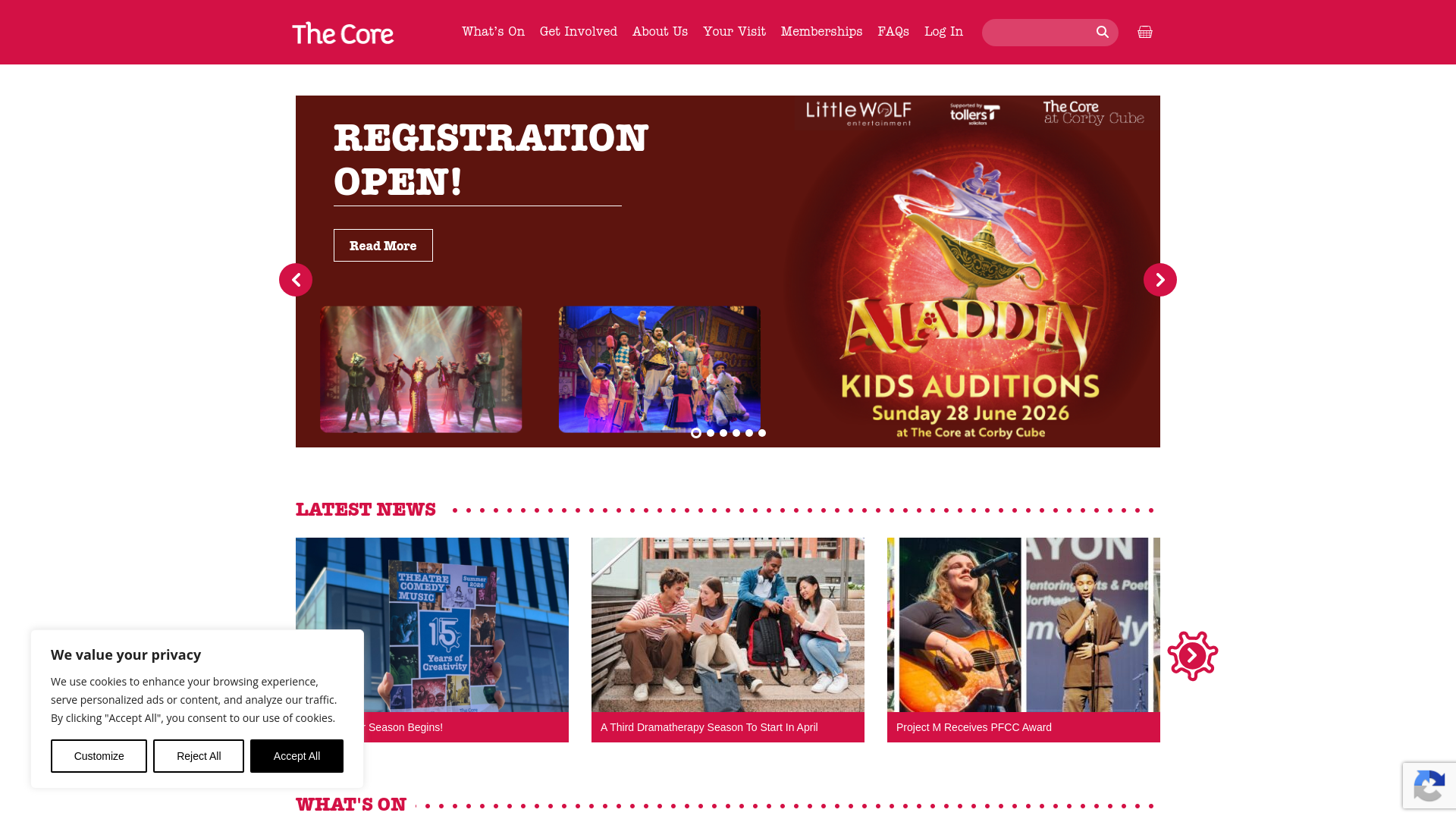 Website screenshot