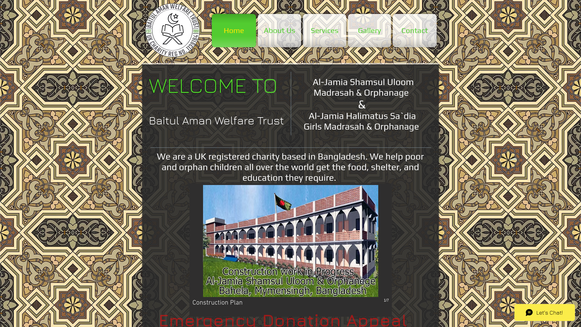 Website screenshot
