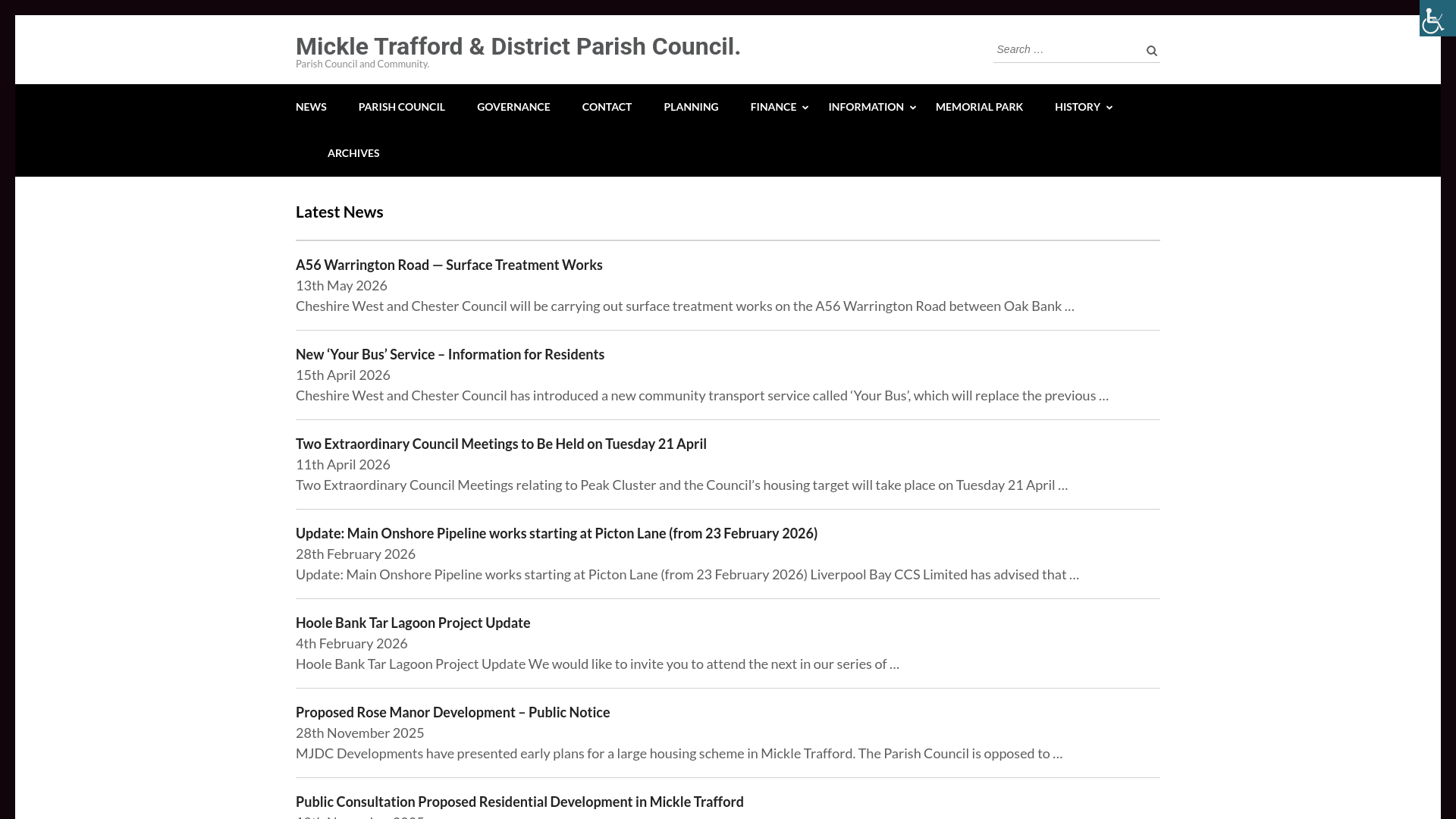 Website screenshot