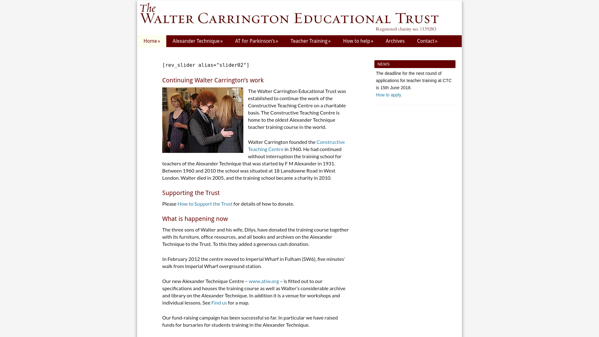 Website screenshot