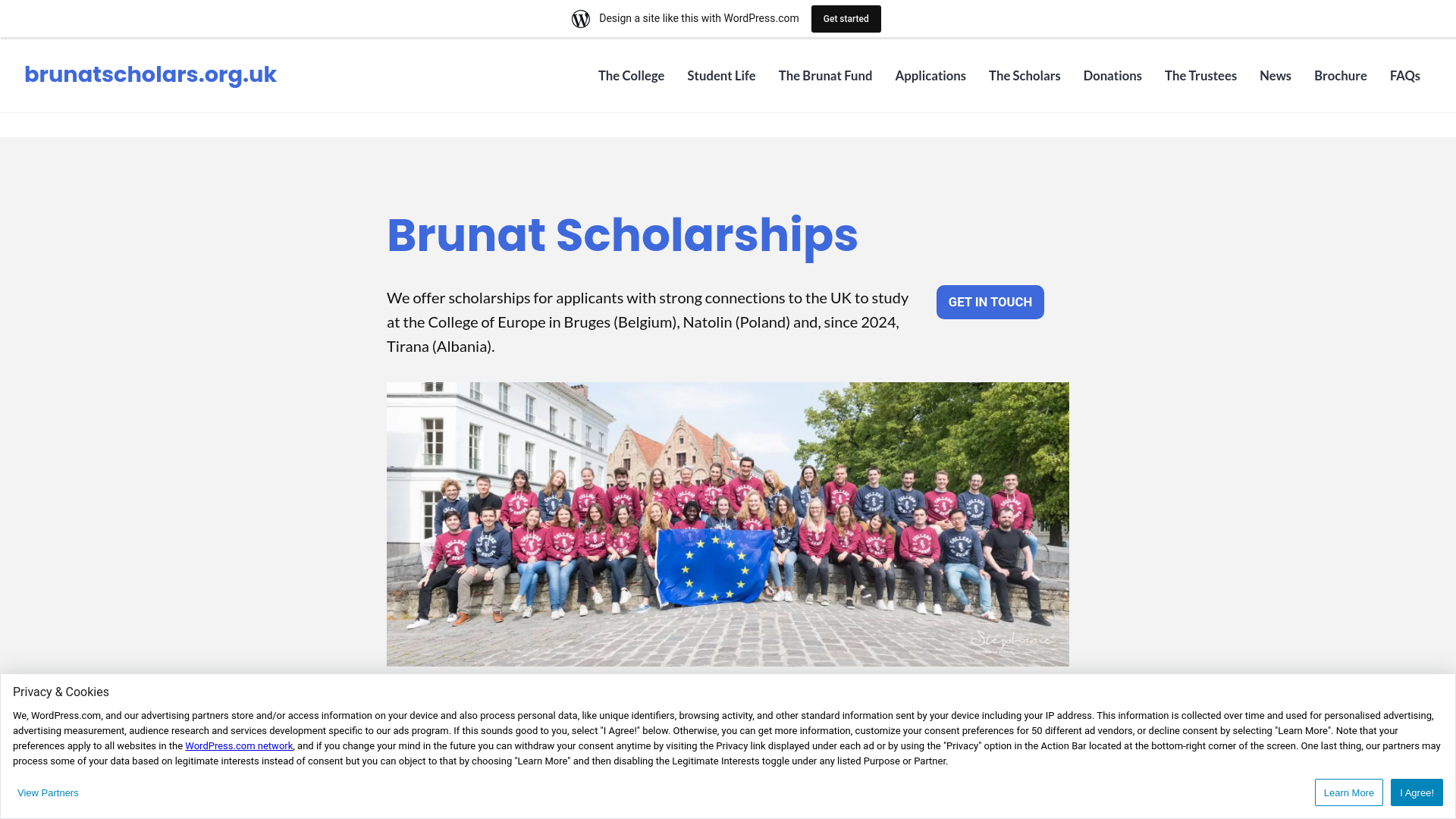 Website screenshot