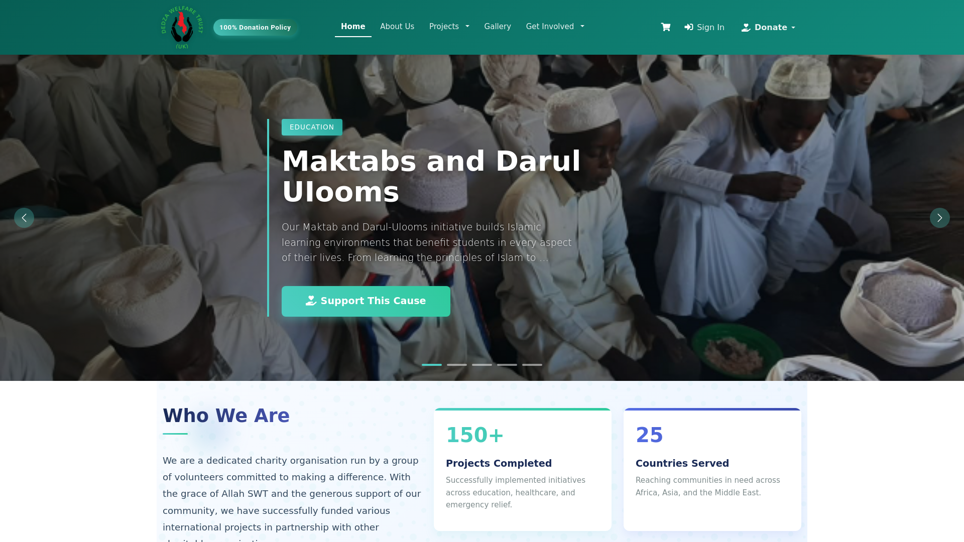 Website screenshot