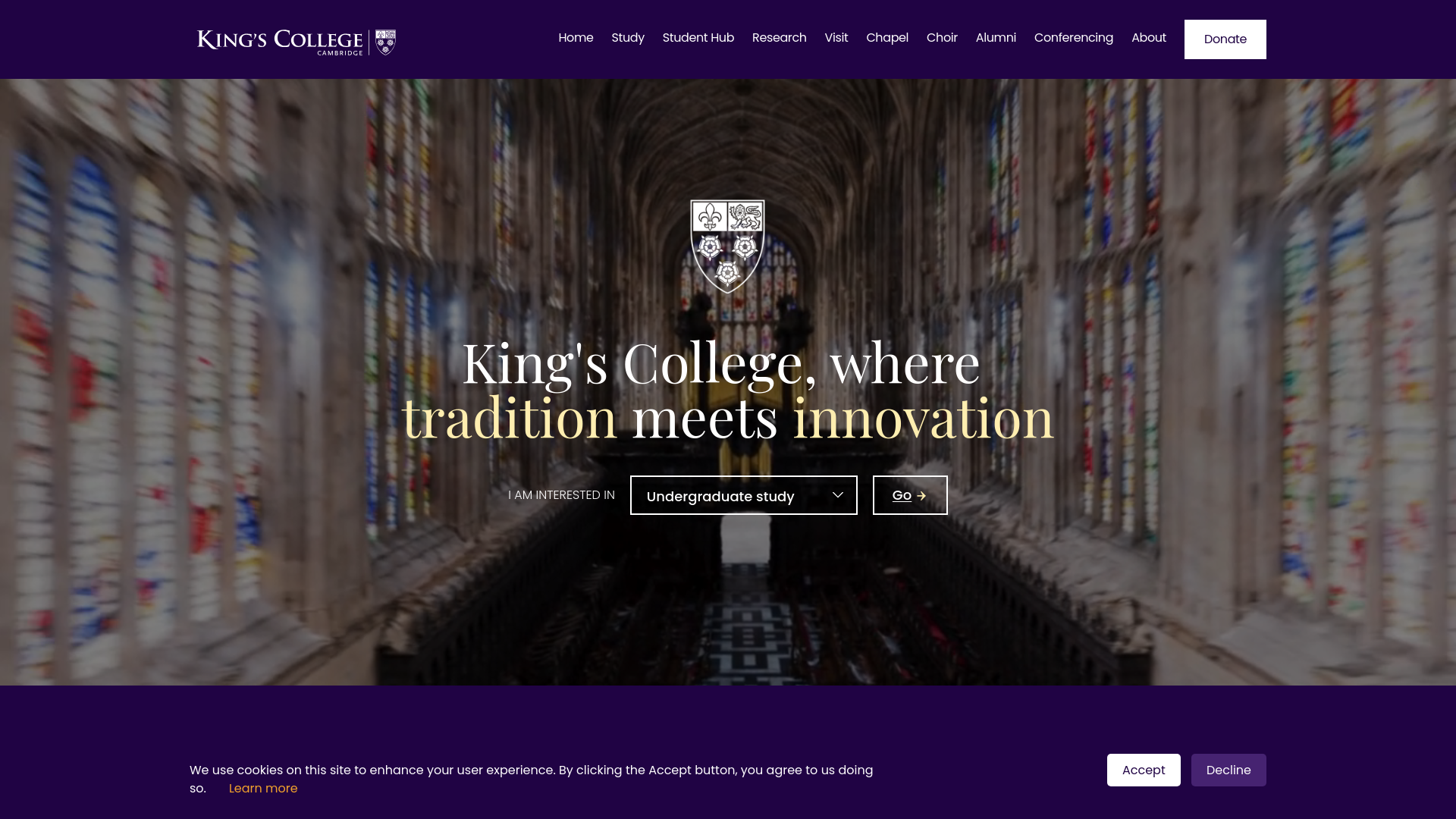 Website screenshot
