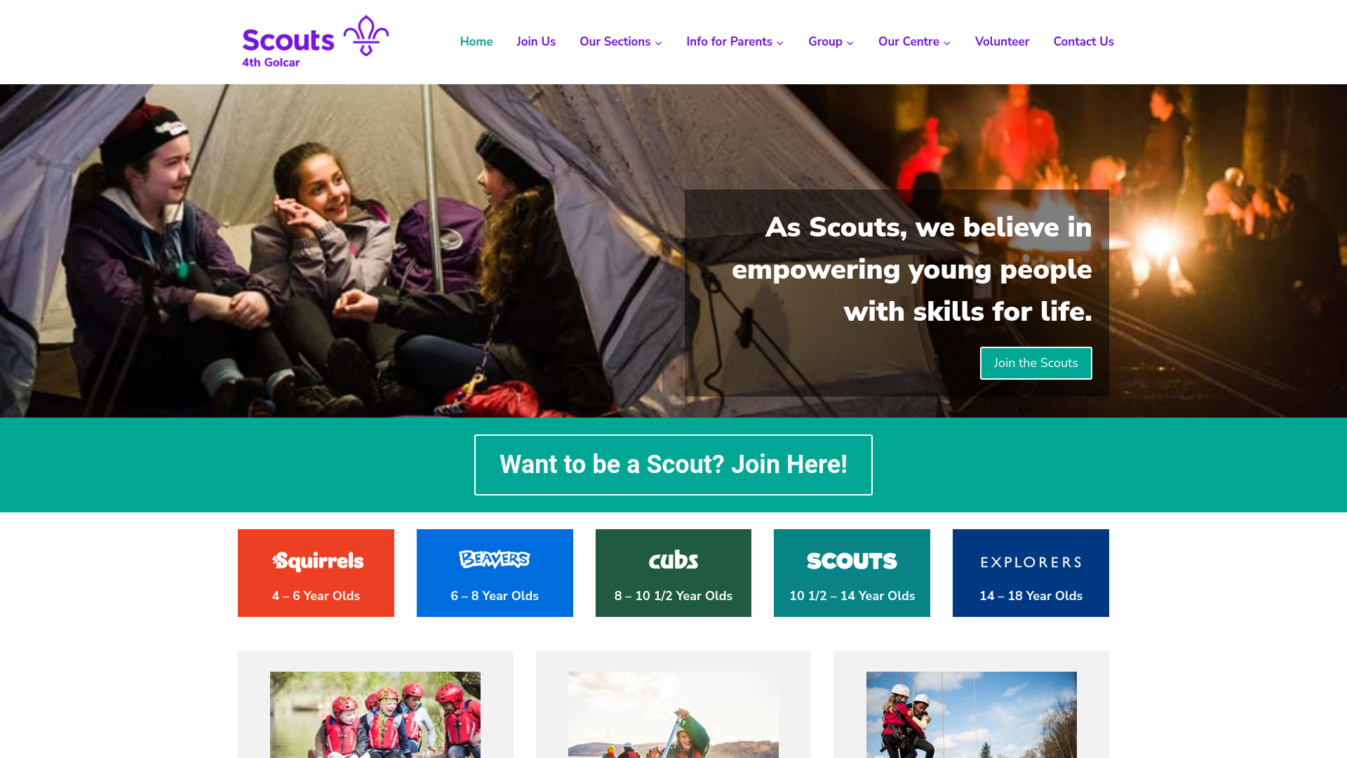 Website screenshot