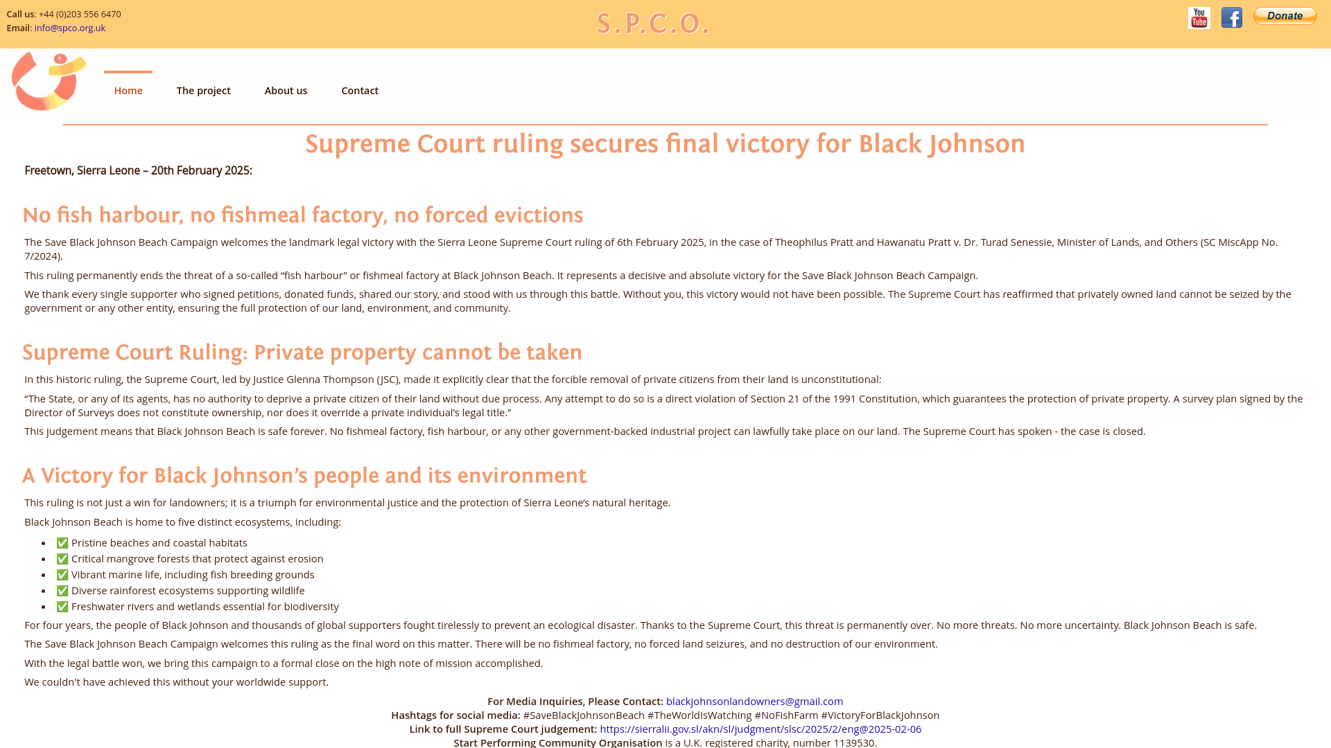 Website screenshot