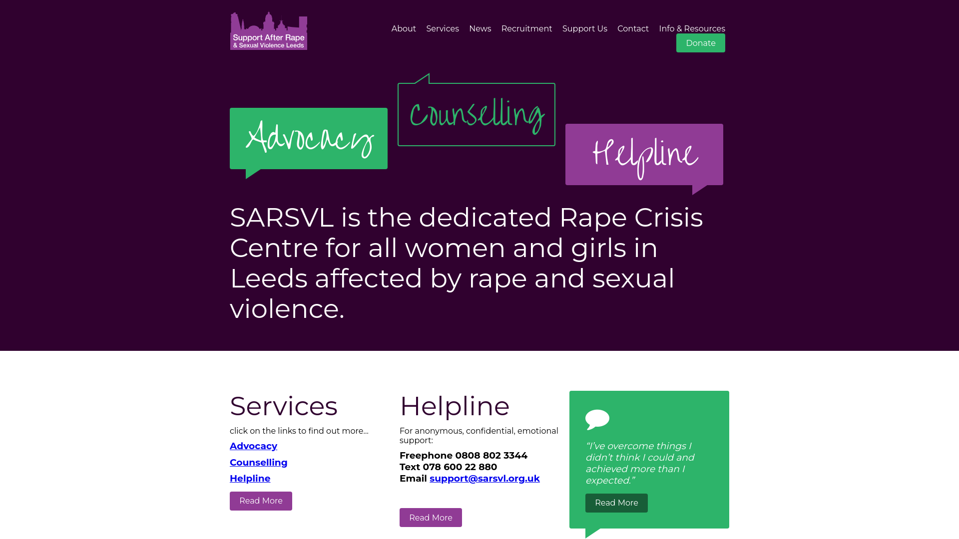 Website screenshot