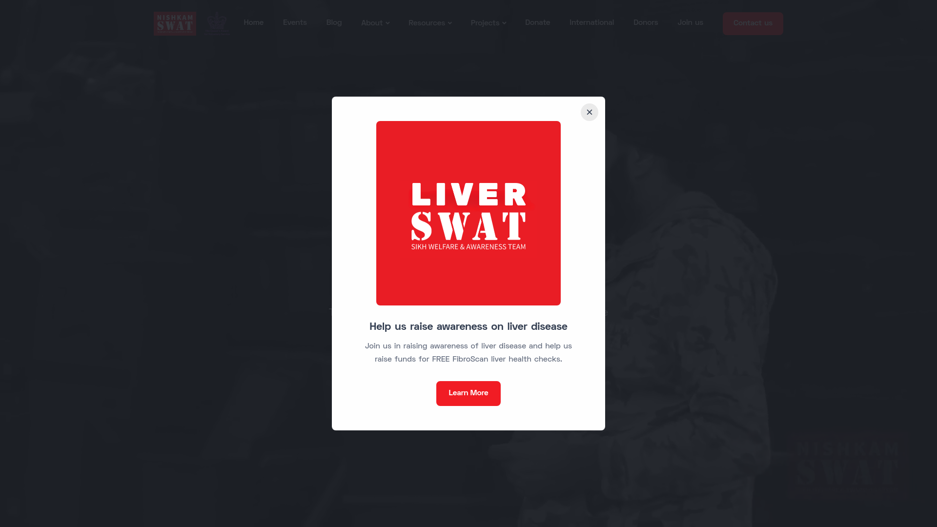 Website screenshot