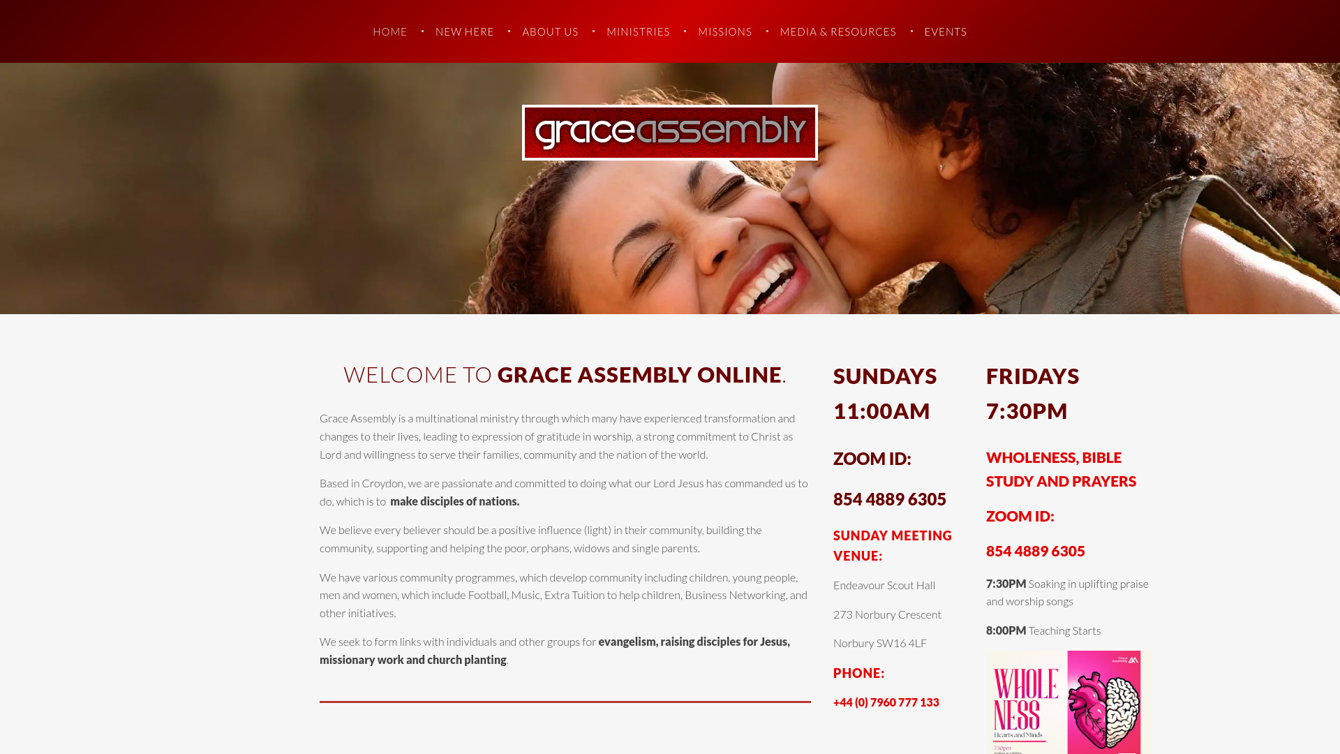 Website screenshot