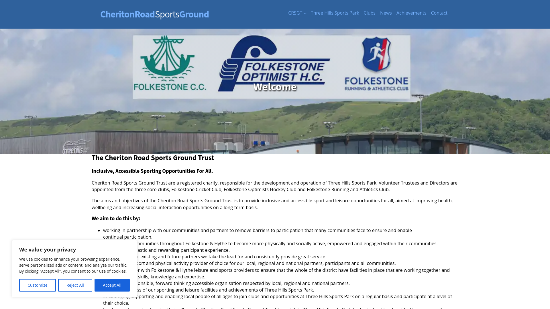 Website screenshot