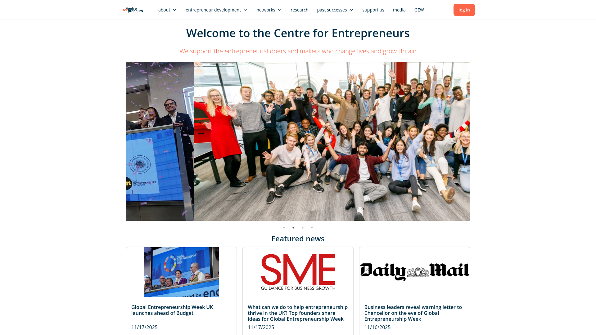 Website screenshot