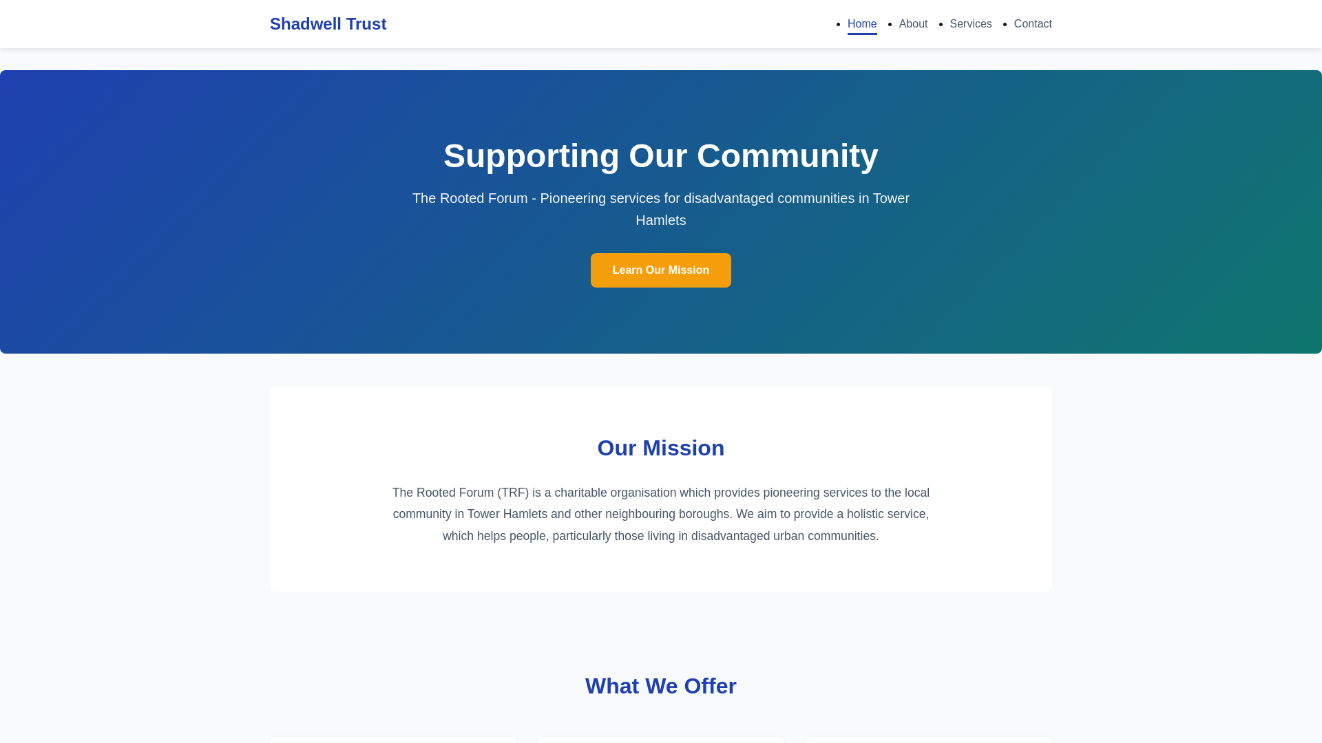 Website screenshot