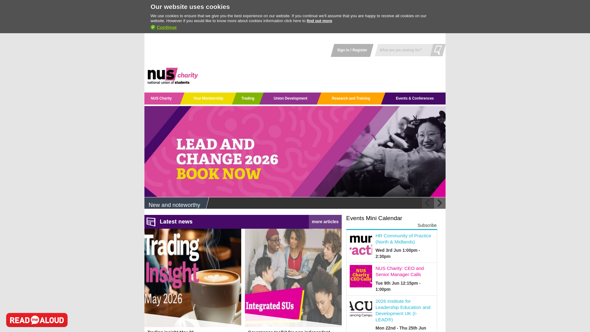 Website screenshot
