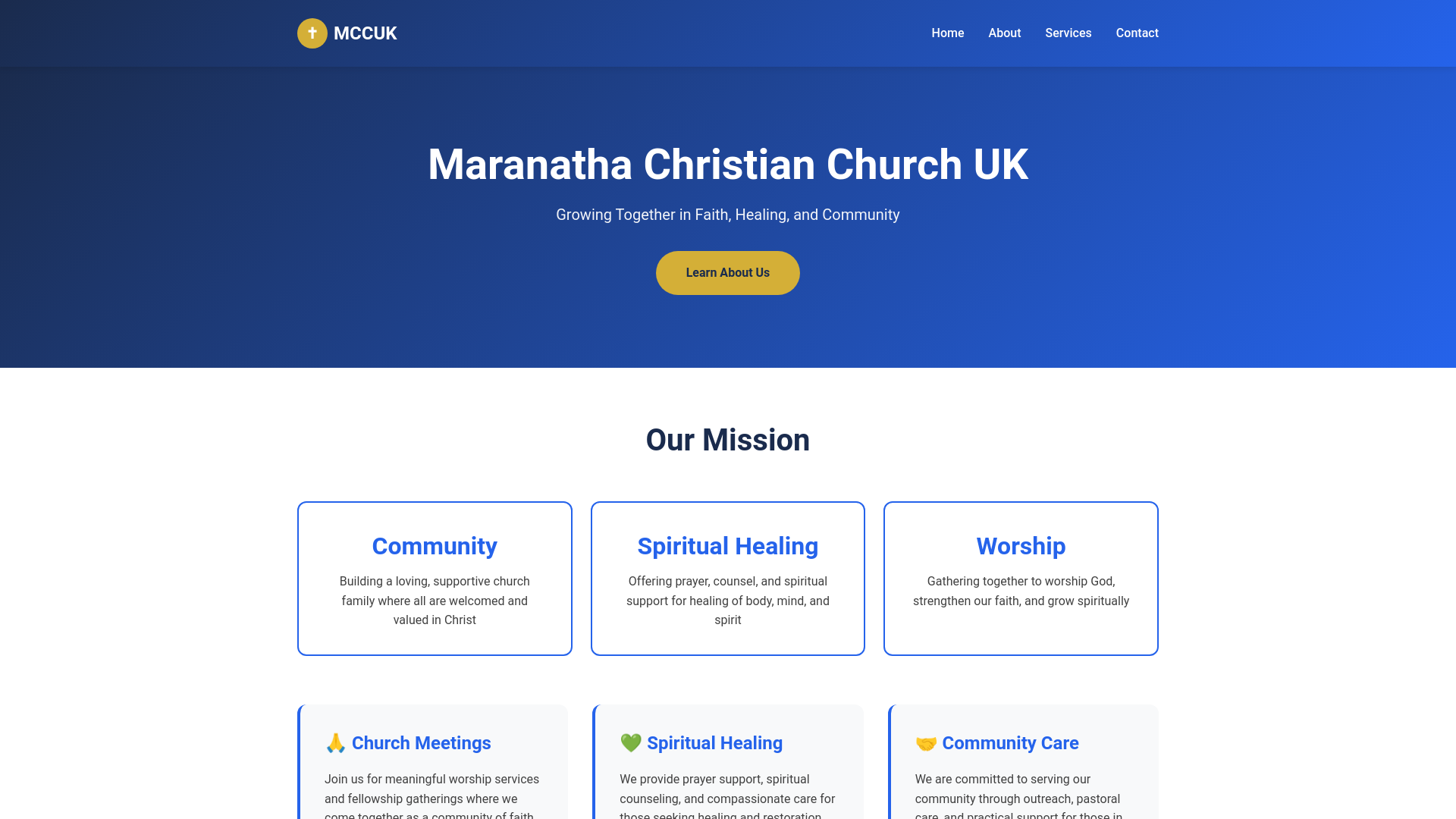Website screenshot