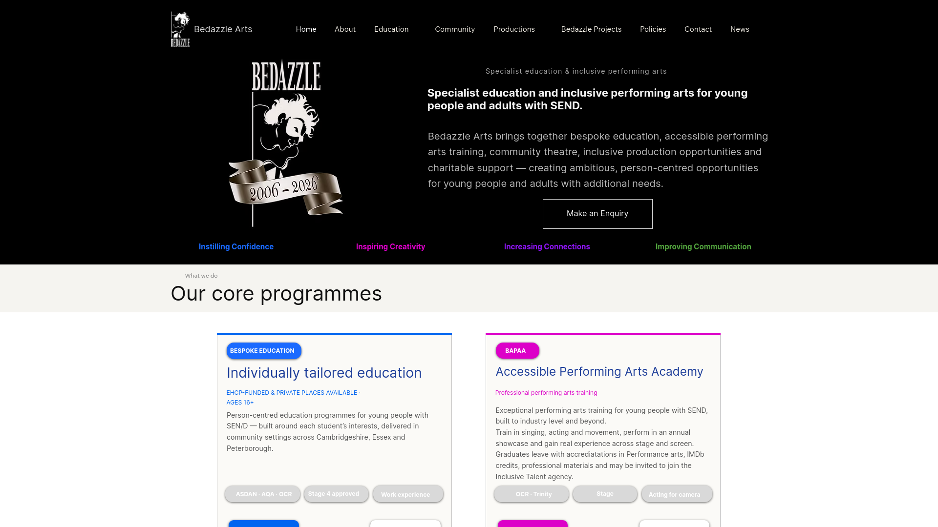 Website screenshot
