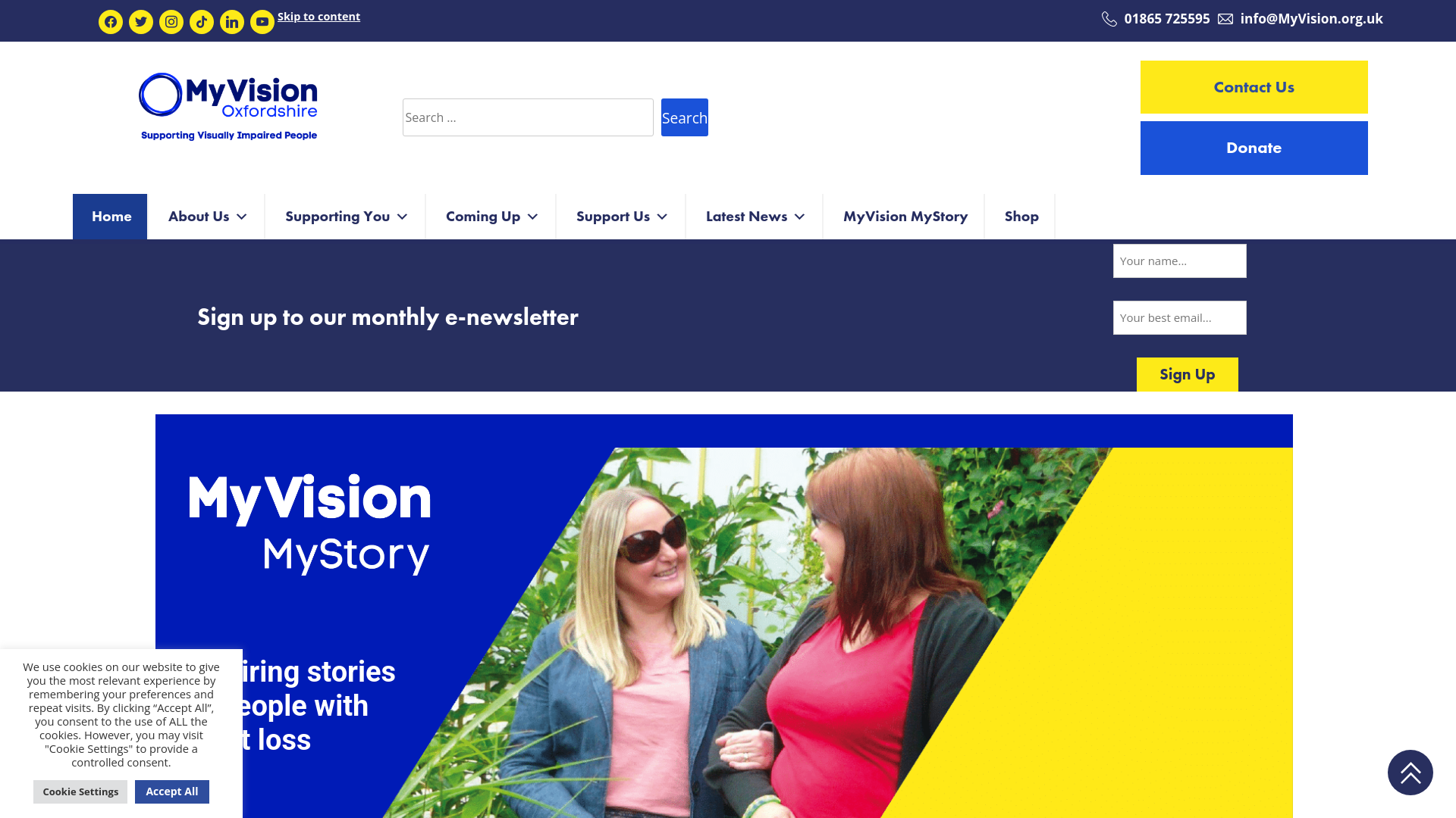 Website screenshot